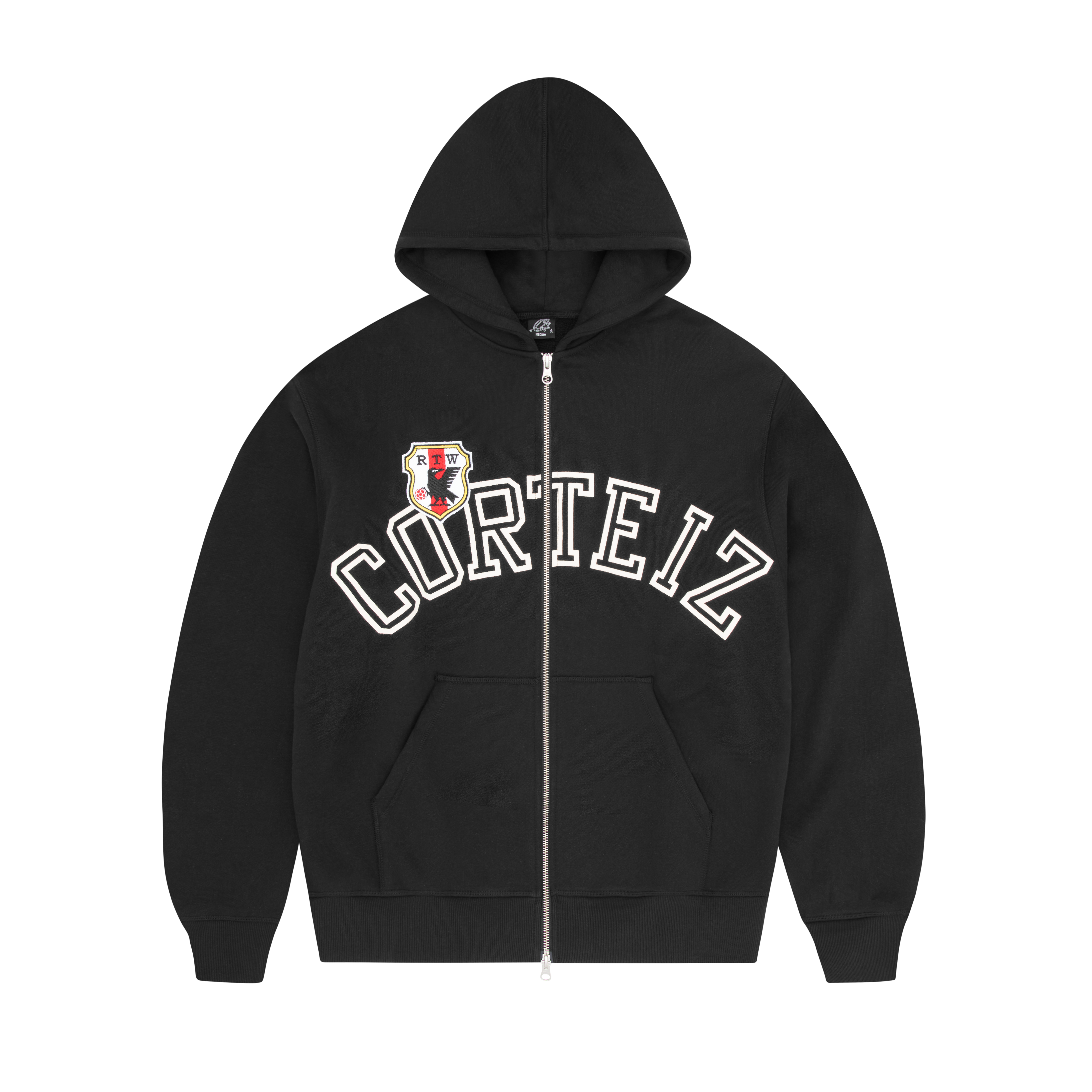 ARCH SHIELD ZIP HOODIE [BLACK]