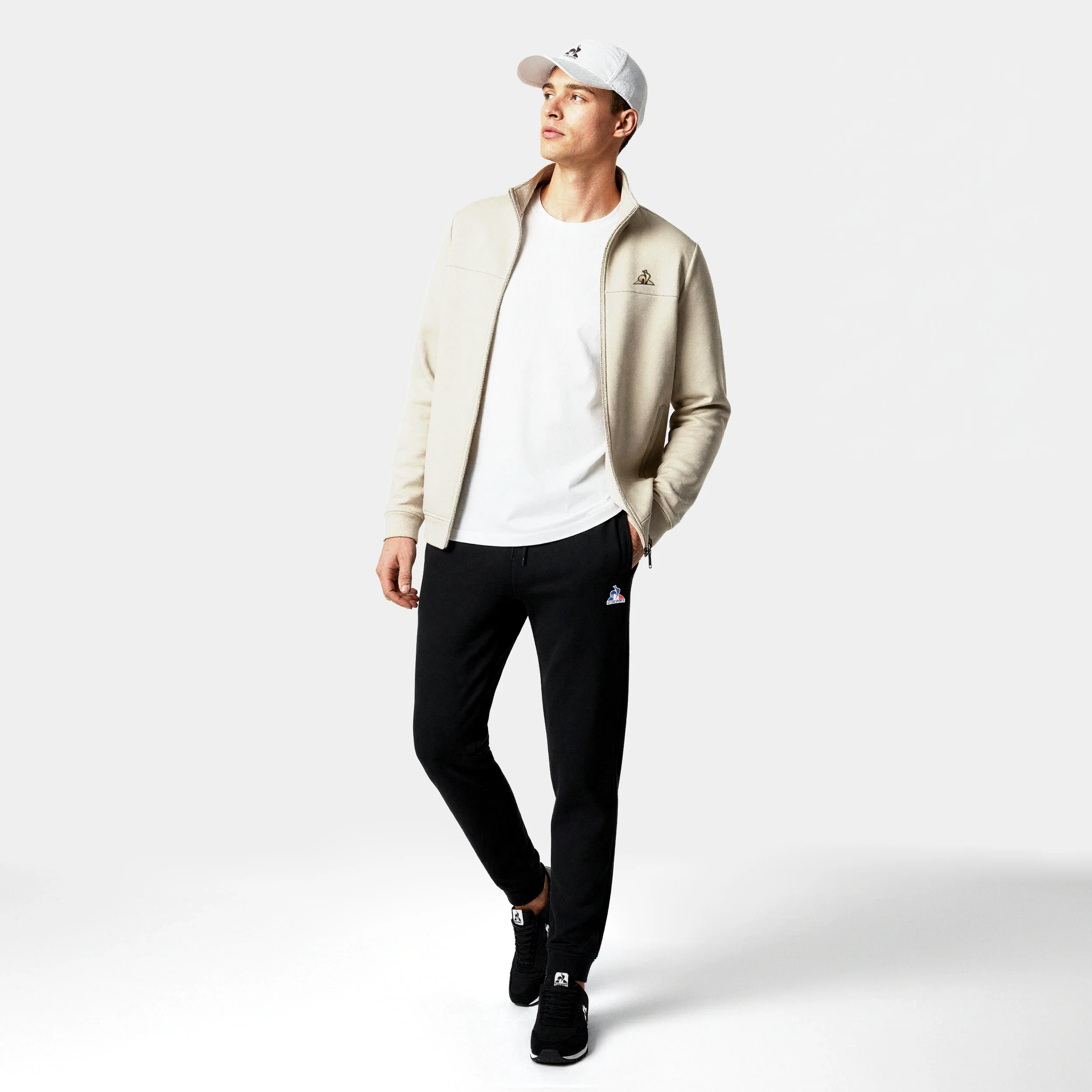 EssentielsMen's Black Slim Trousers                MEN'S SIZE GUIDE