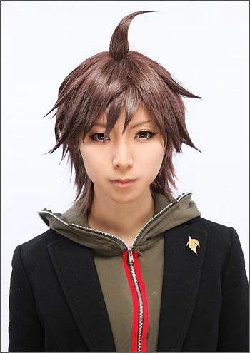 ”Danganronpa” Makoto Naegi style cosplay wig