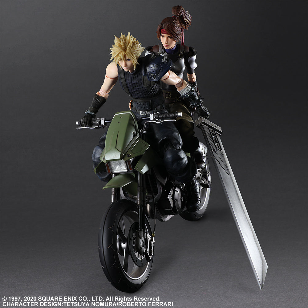 Final Fantasy VII Remake PLAY ARTS Kai Jessie. Cloud & Bike SET