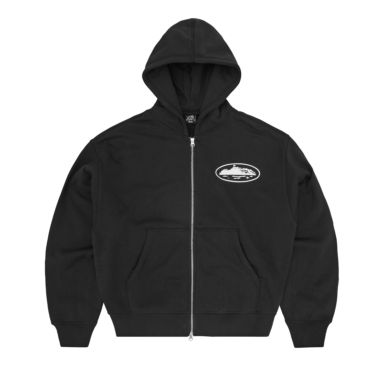 ISLAND PUFF PRINT ZIP HOODIE [OLIVE]