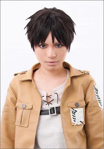 ”Attack on Titan” Eren Yeager style cosplay wig