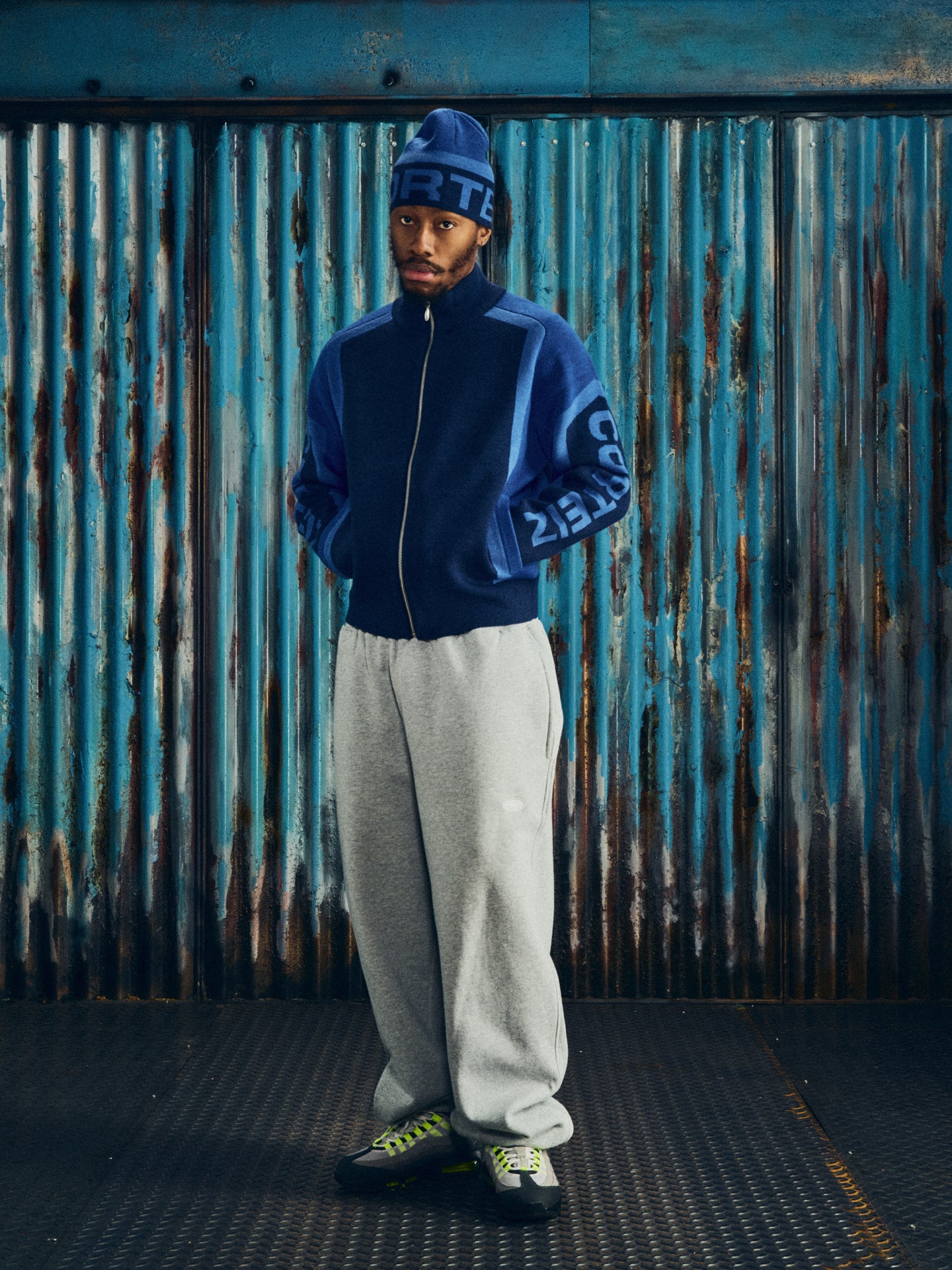 PRECISION KNIT ZIP UP [NAVY]