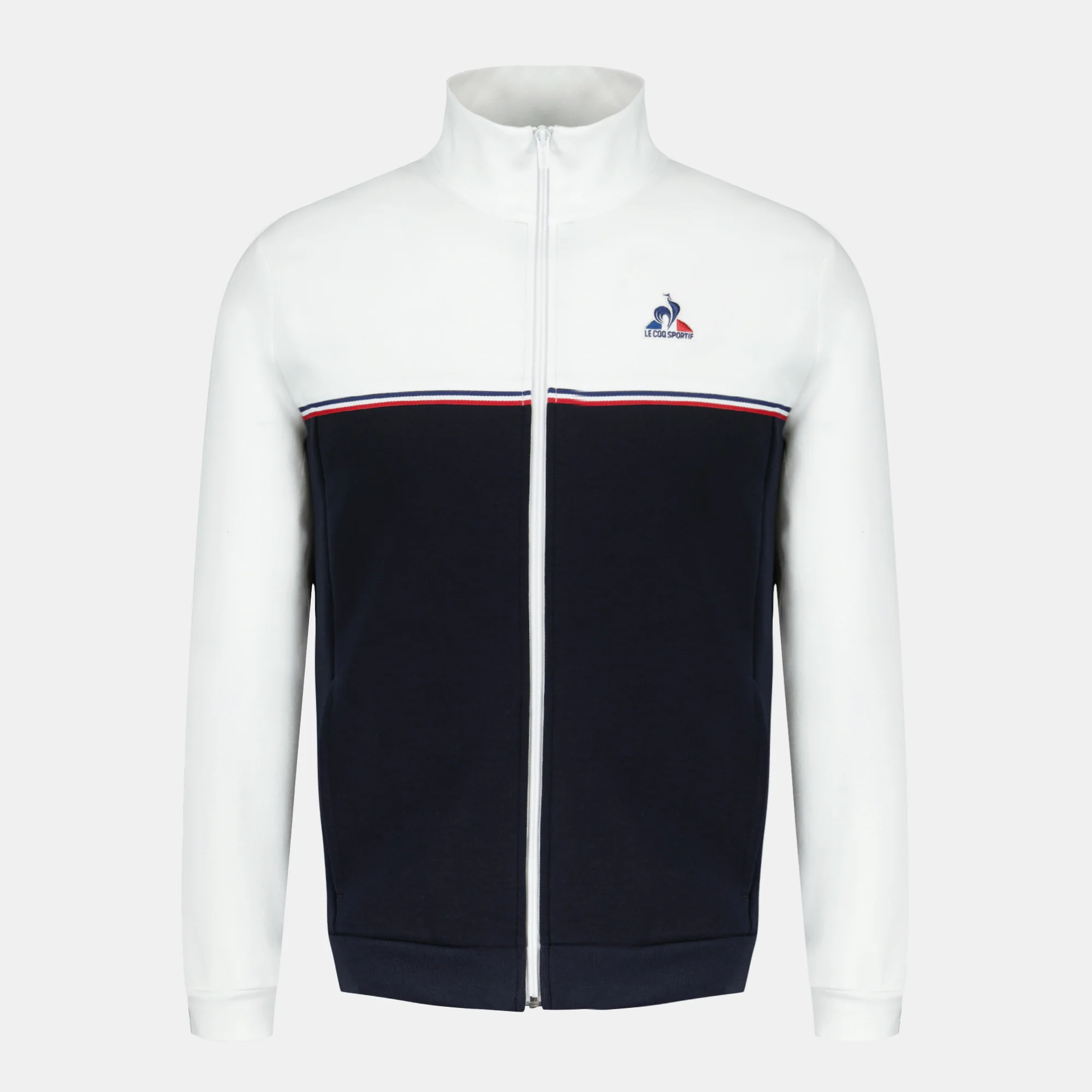 TricoloreMen's zipped sweatshirt                MEN'S SIZE GUIDE