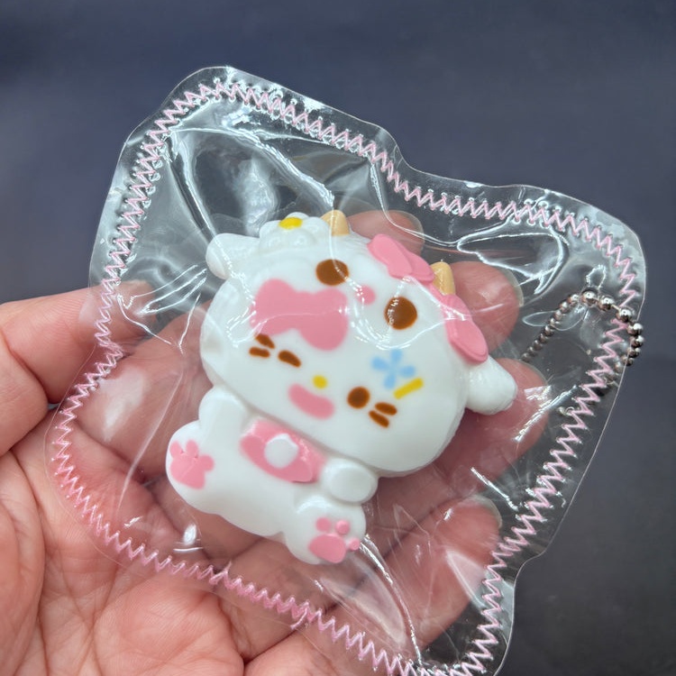mini kitty keychain soft taba squishy