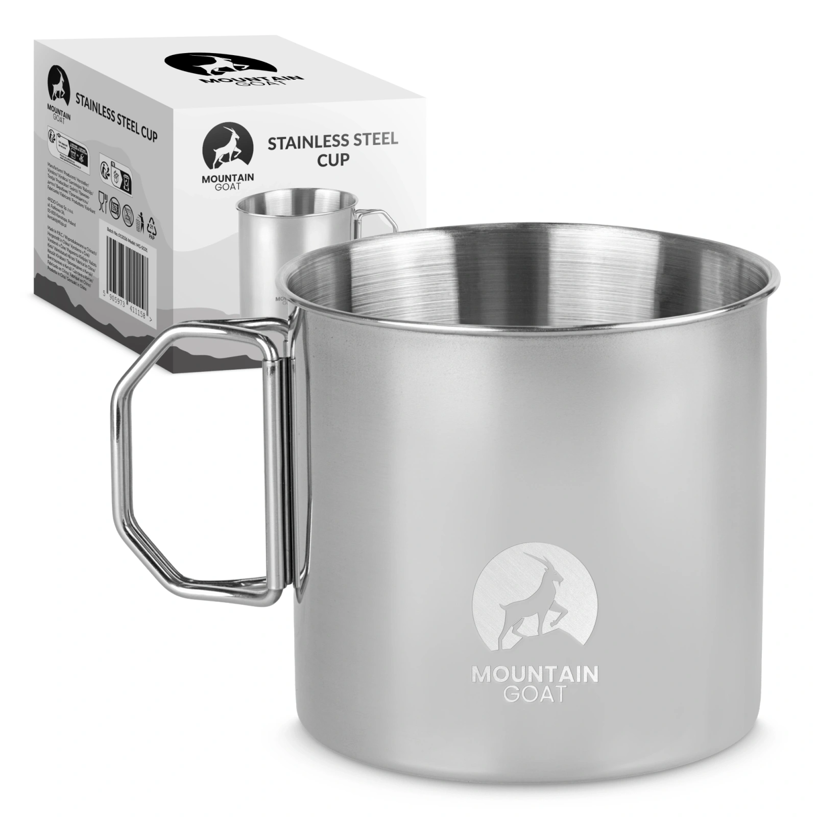 kubek turystyczny stalowy, kubek turystyczny 500 ml, kubek , stalowy kubek na kawę, kubek outdoorowy, kubek ze stali nierdzewnej 304, kubek stal nierdzewna 304, lekki kubek turystyczny, kubek jednościenny, kubek z metalową rączką