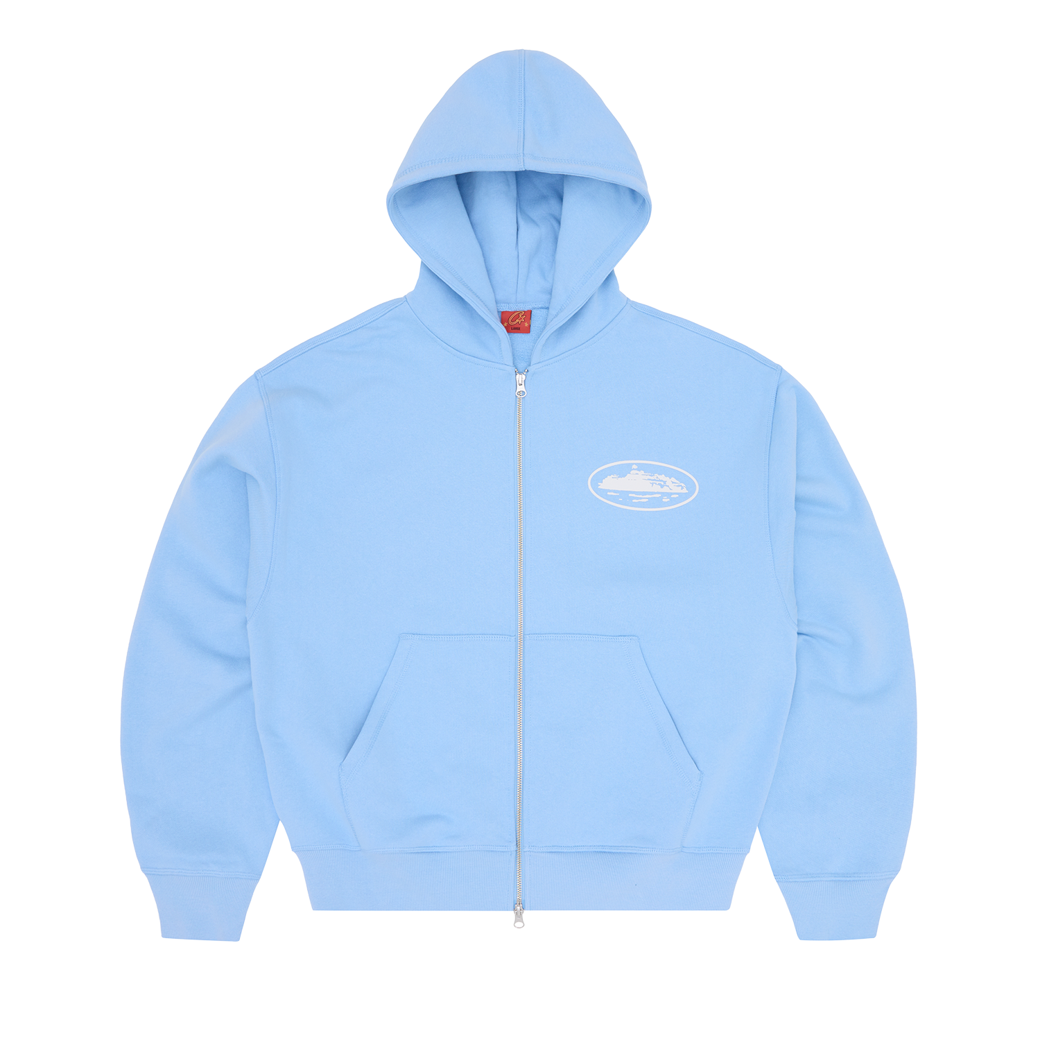 ISLAND PUFF PRINT ZIP HOODIE [OLIVE]