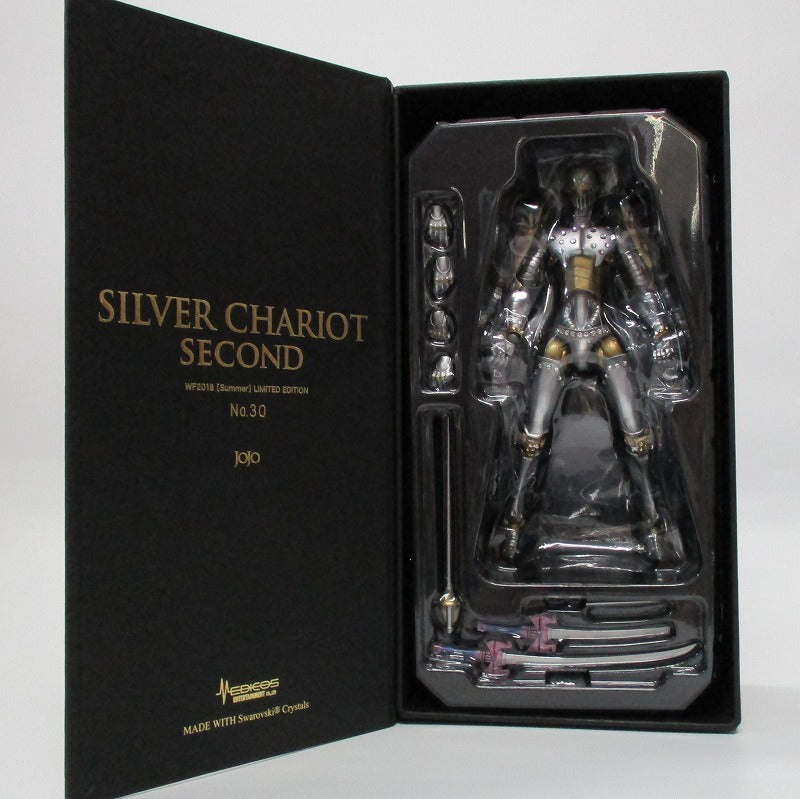 Super statue Movable JoJo's Bizarre Adventure Part 3 Silver Chariotz Second Swarovsky Limited Edition