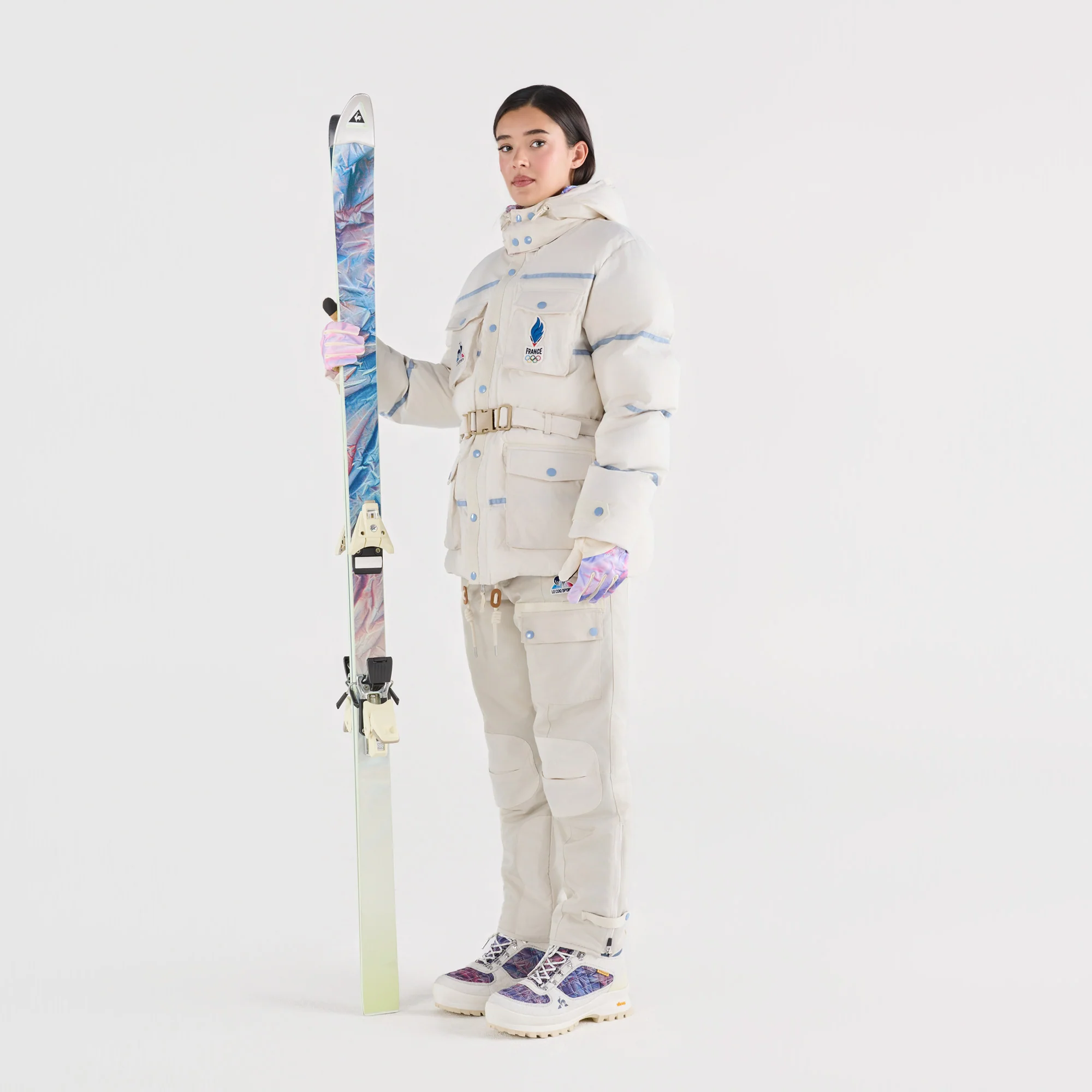 French Olympic TeamUnisex Water-Repellent Saharan Puffer Jacket with Hood                MEN'S SIZE GUIDE