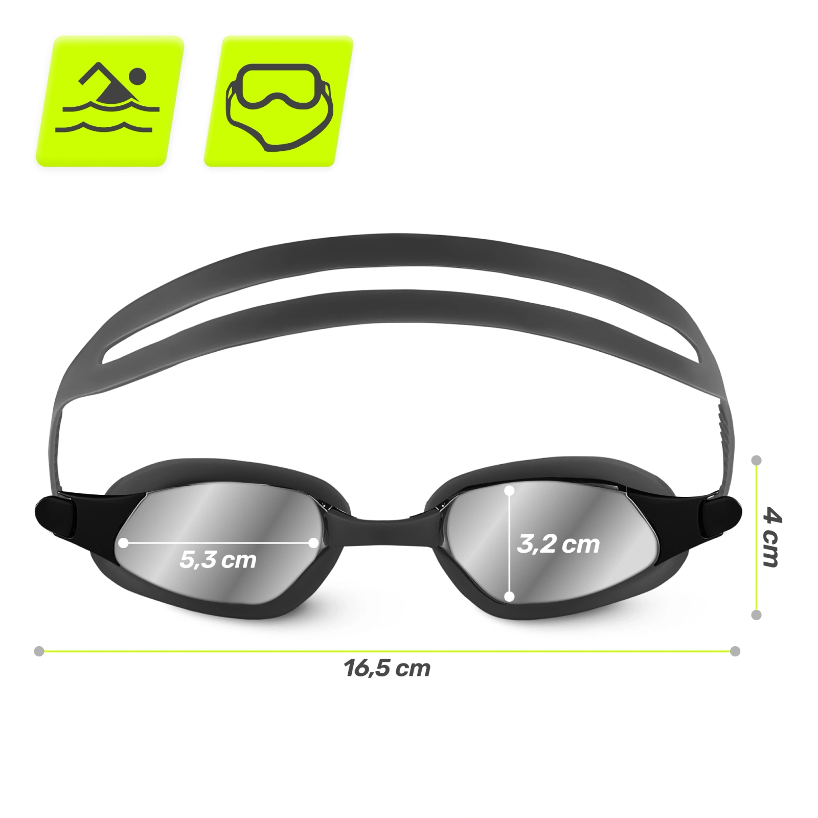 OKULARKI PŁYWACKIE DO PŁYWANIA NA BASEN SPORTOWE OKULARY 