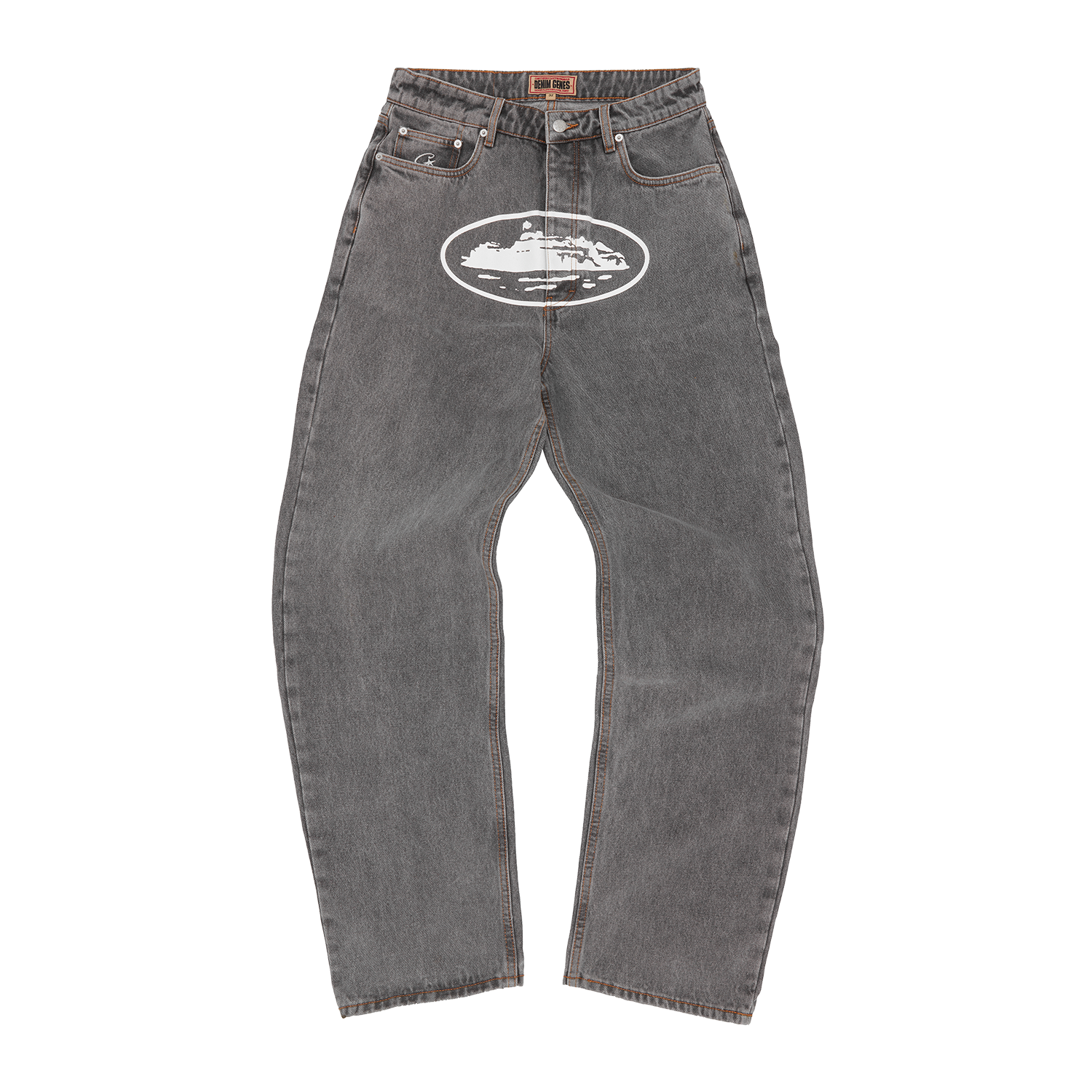 ISLAND BAGGY JEANS [WASHED BLACK]