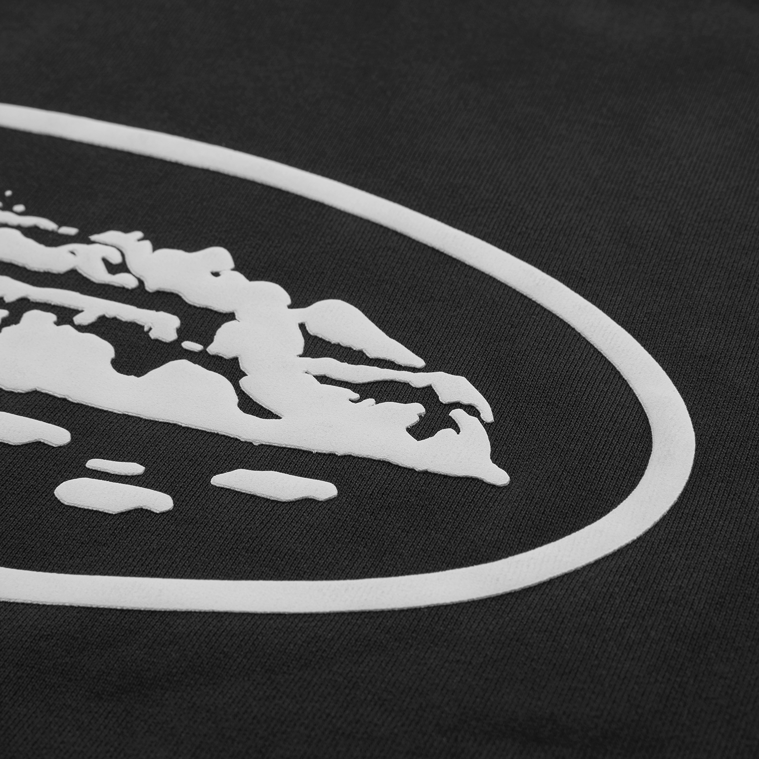 ISLAND PUFF PRINT ZIP HOODIE [OFF WHITE]