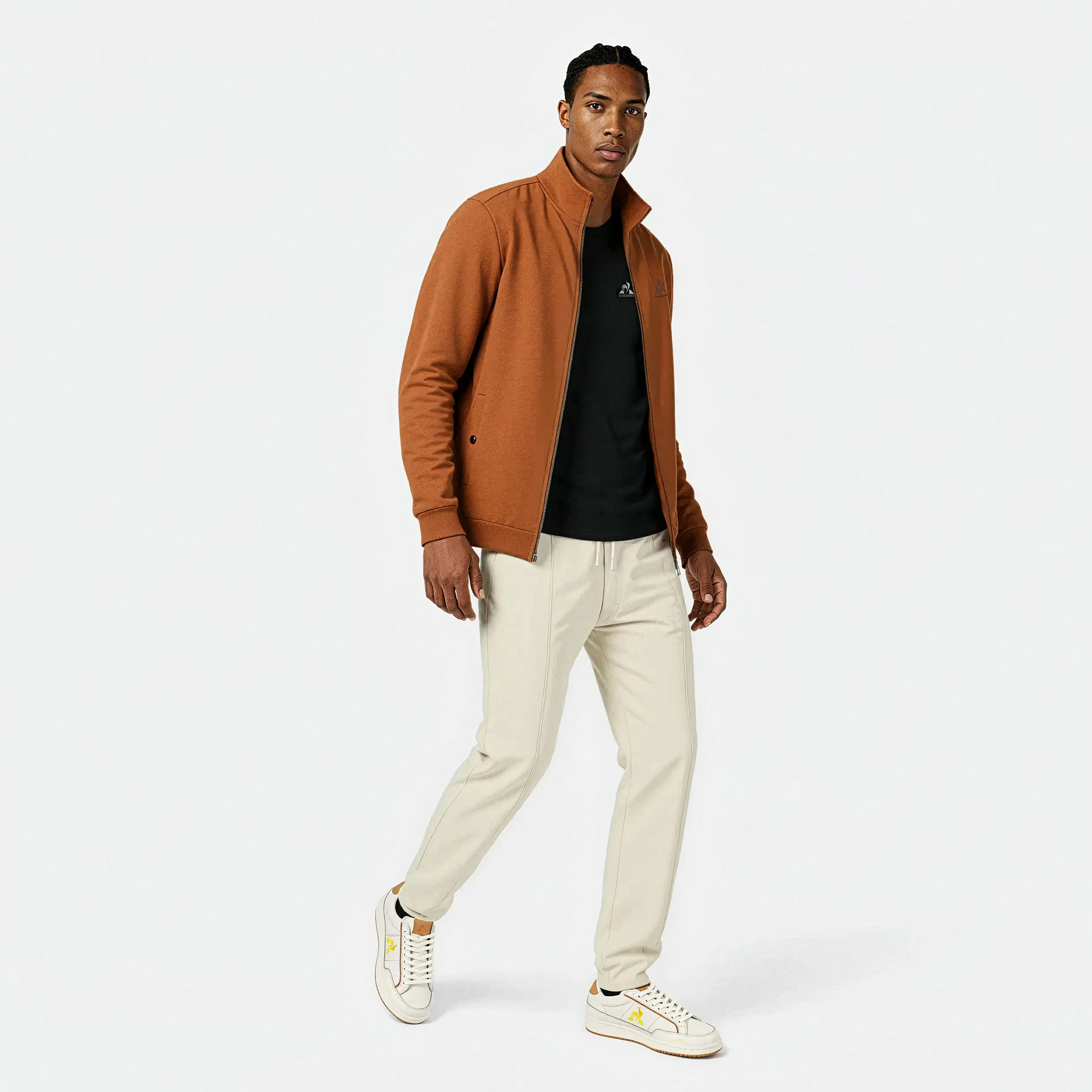 Ton sur tonMen's zipped sweatshirt                MEN'S SIZE GUIDE