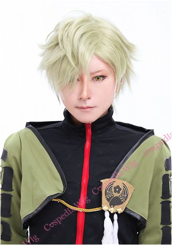 ”Touken Ranbu”Uguisumaru style cosplay wig