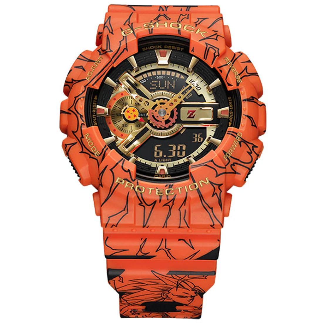 G-SHOCK x Dragon Ball Z collaboration model - GA-110JDB-1A4JR