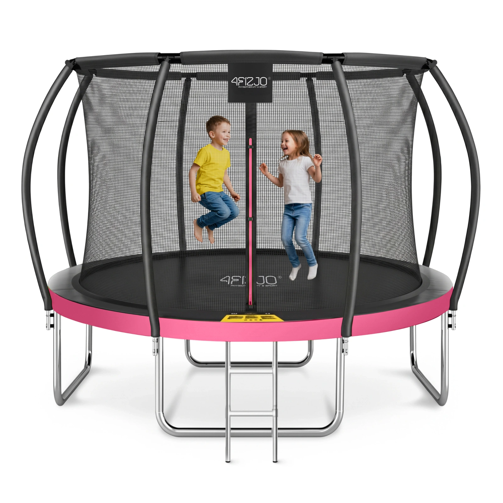 trampolina dziecieca ogrodowa pro rozowa