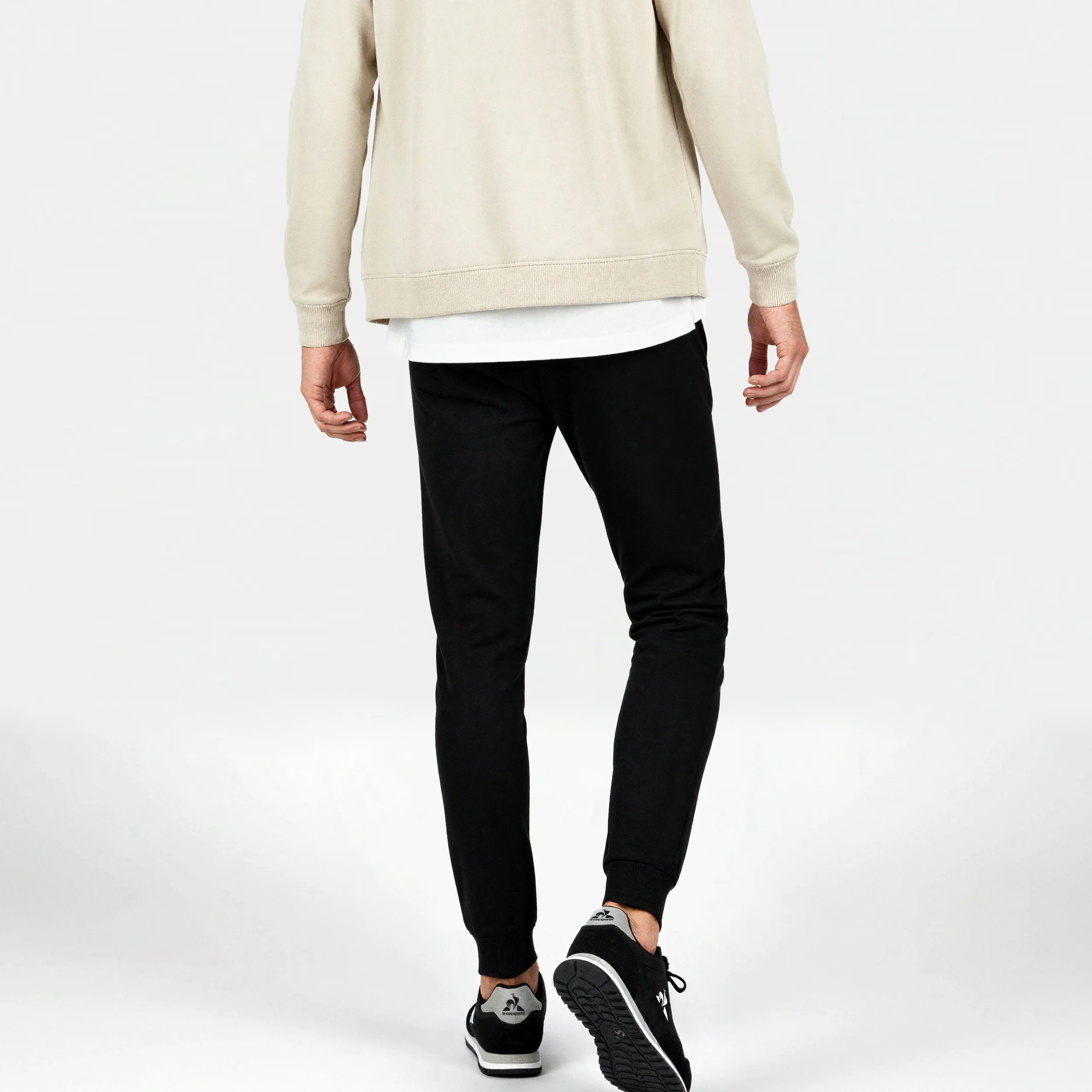 EssentielsMen's Black Slim Trousers                MEN'S SIZE GUIDE