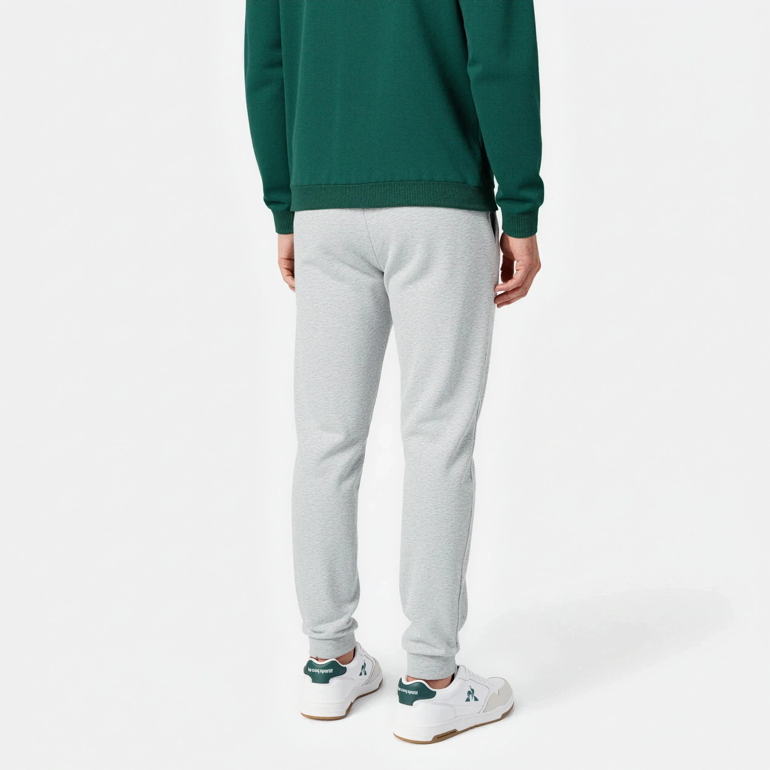 EssentielsMen's light heather gray regular-fit pants                MEN'S SIZE GUIDE