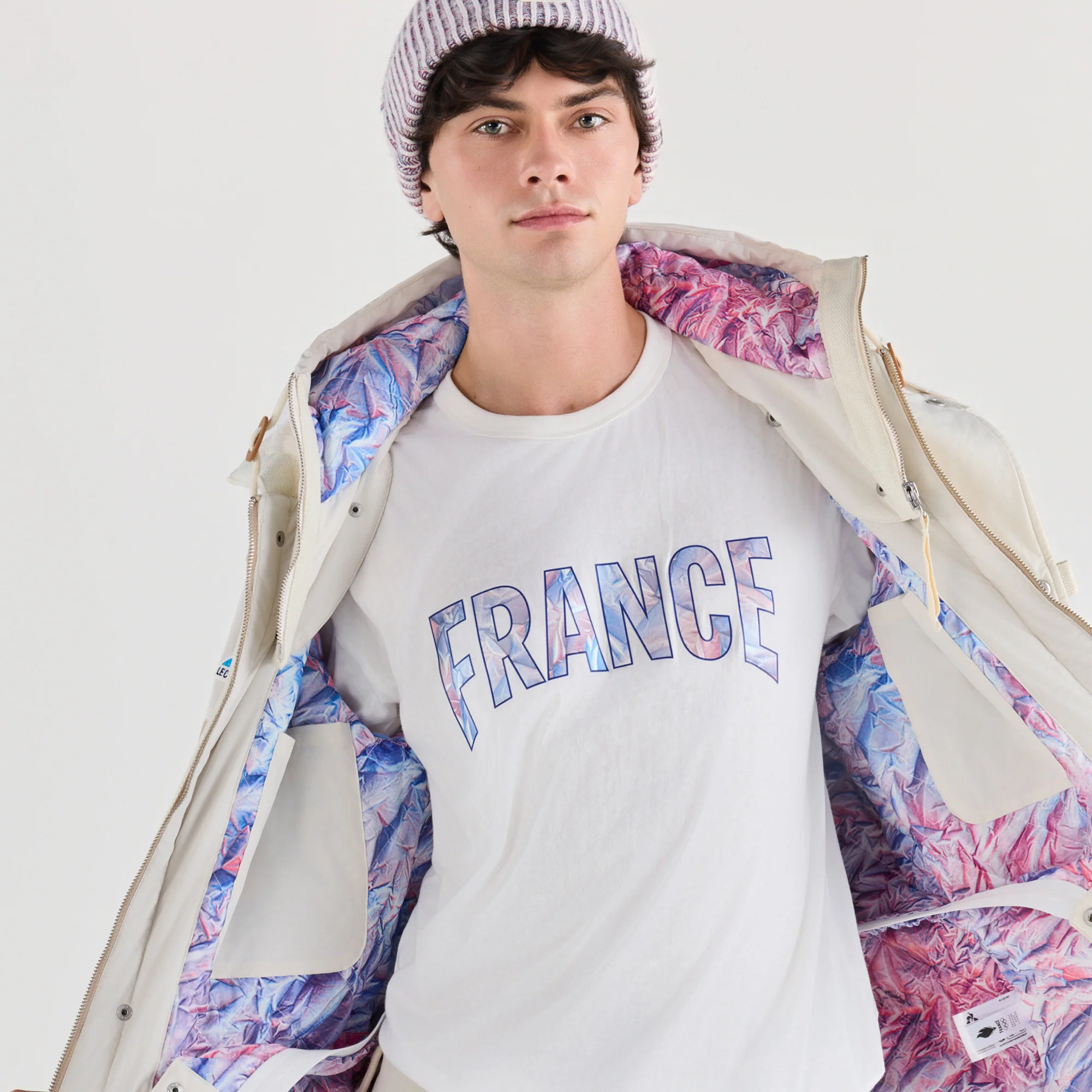 French Olympic TeamUnisex Podium coat with removable hood                MEN'S SIZE GUIDE