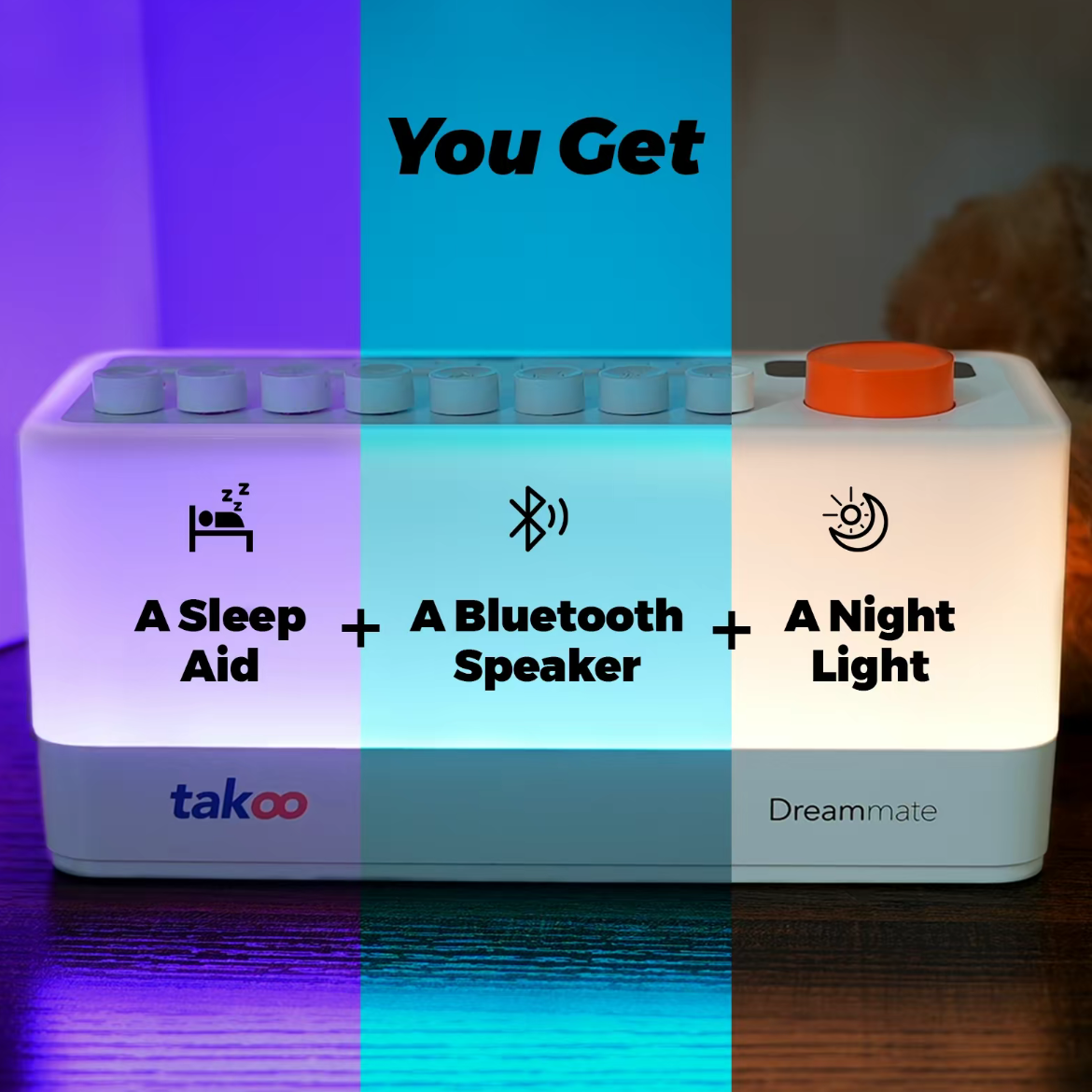 TAKOO 3-in-1 Sound Machine