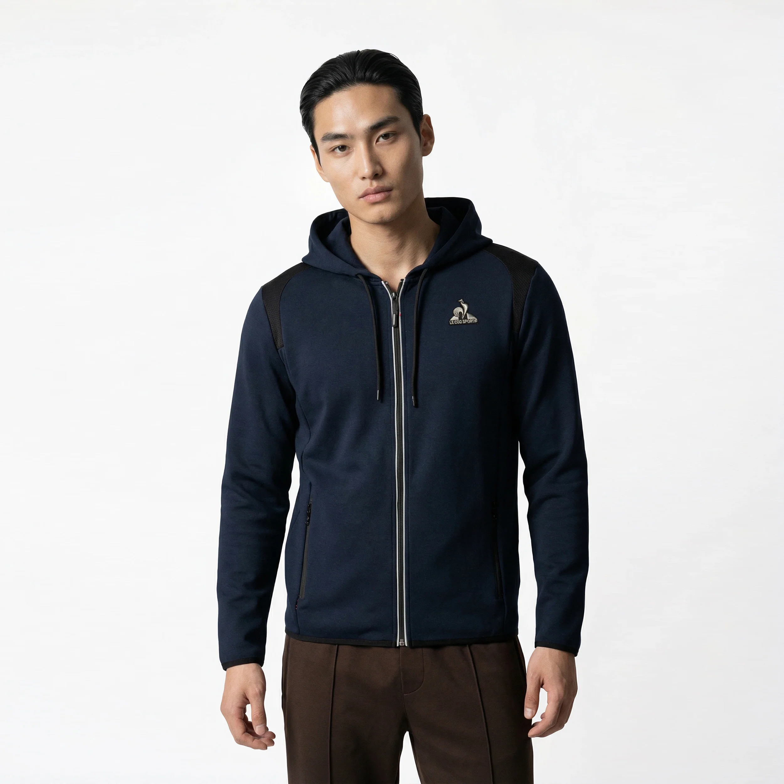 Coq d'ArgentMen's zipped hooded sweatshirt                MEN'S SIZE GUIDE