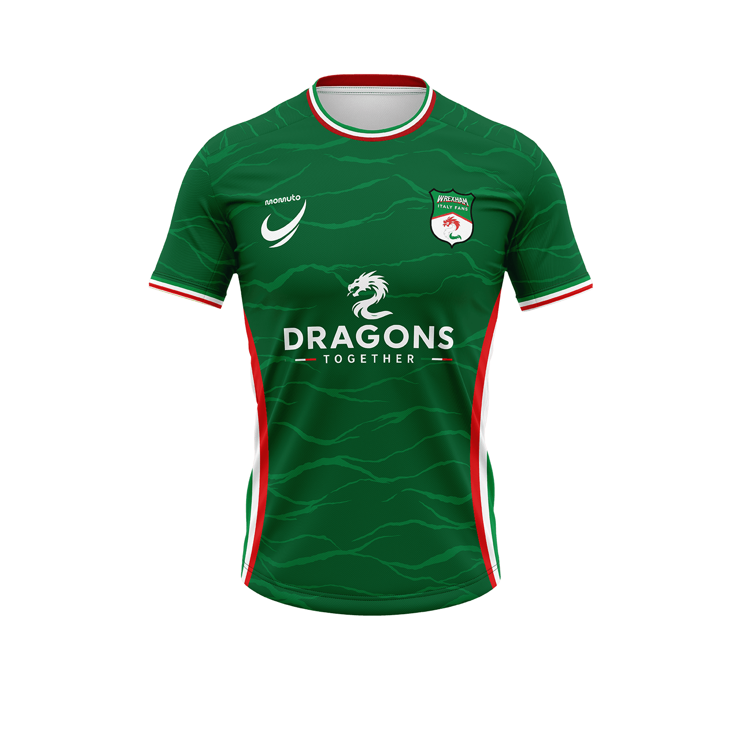 Wresham Italy Fans Custom Jersey — Green