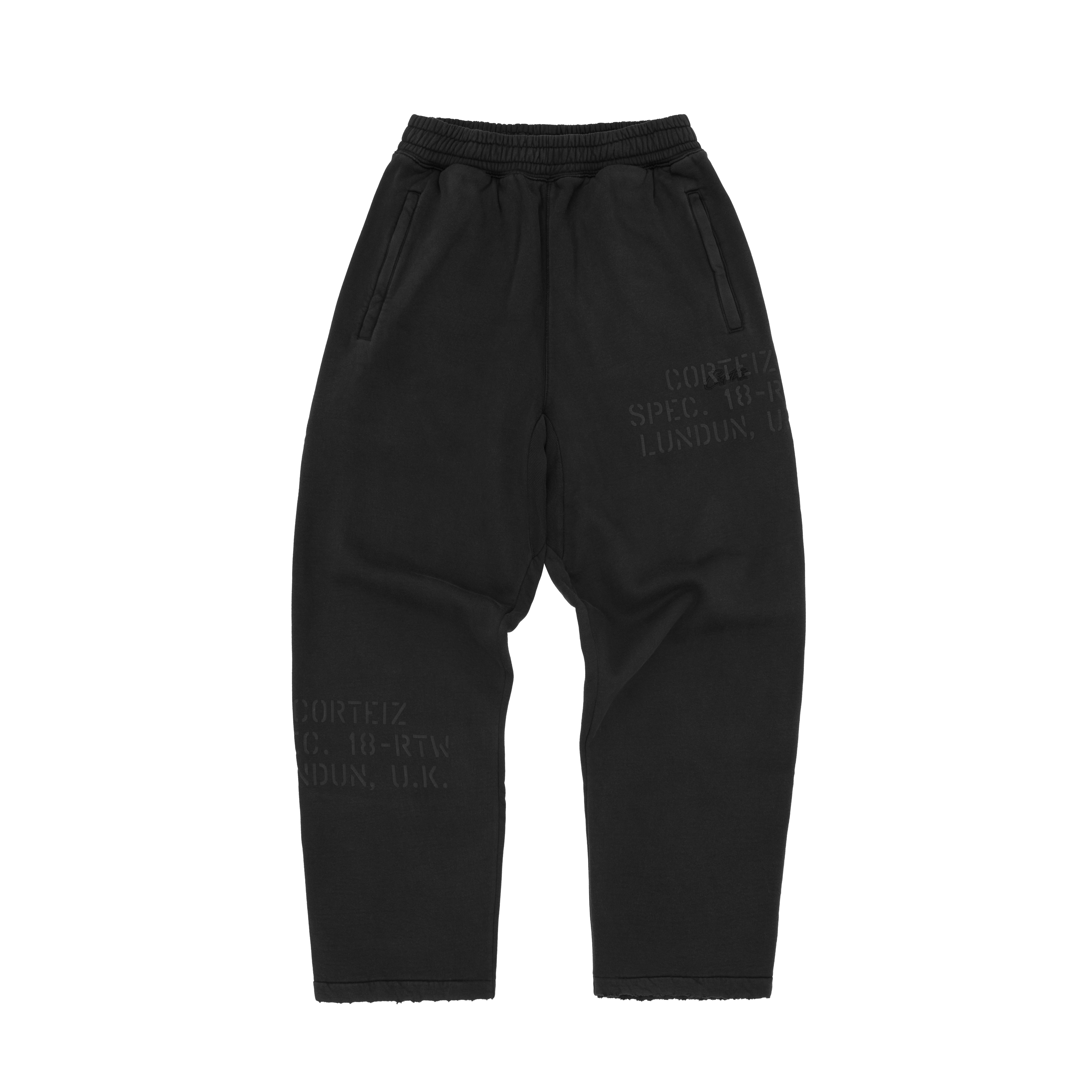HMP STENCIL OPEN HEM SWEATPANT [LIGHT HEATHER]