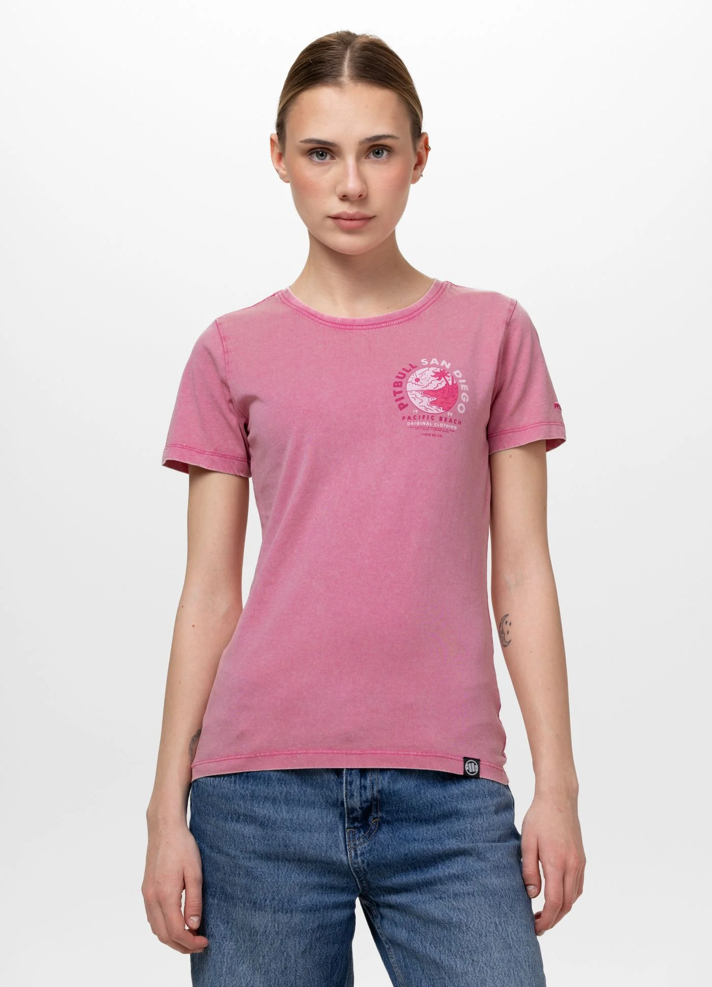 Koszulka damska Denim Washed PLANET SURF