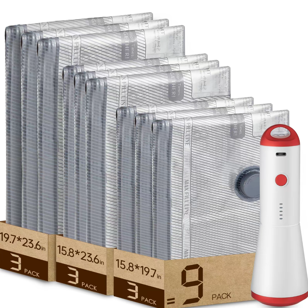 ￼ VACBIRD [2025 Upgraded] X7 Cordless Travel Vacuum Bag