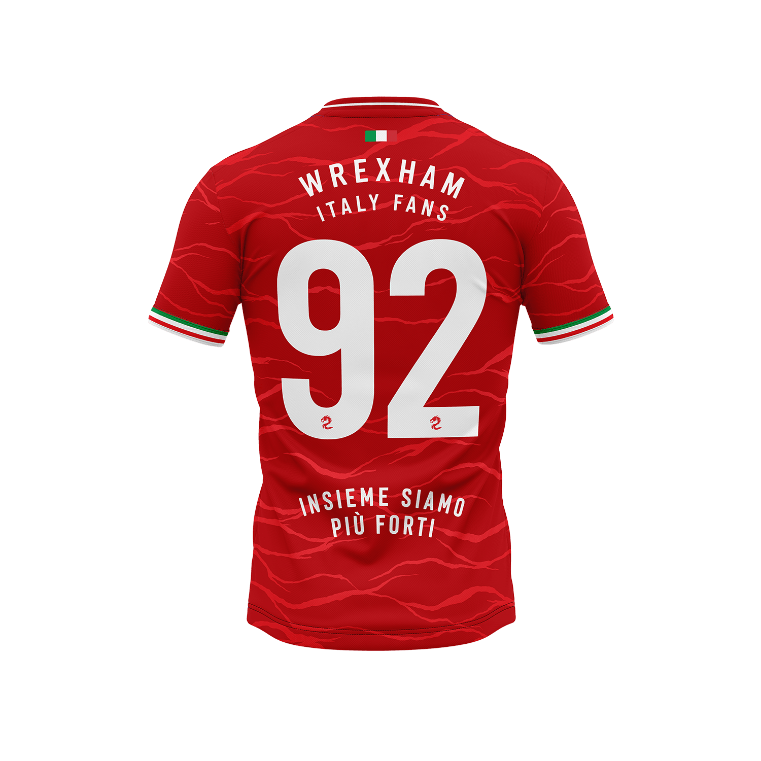 Wresham Italy Fans Custom Jersey — Red