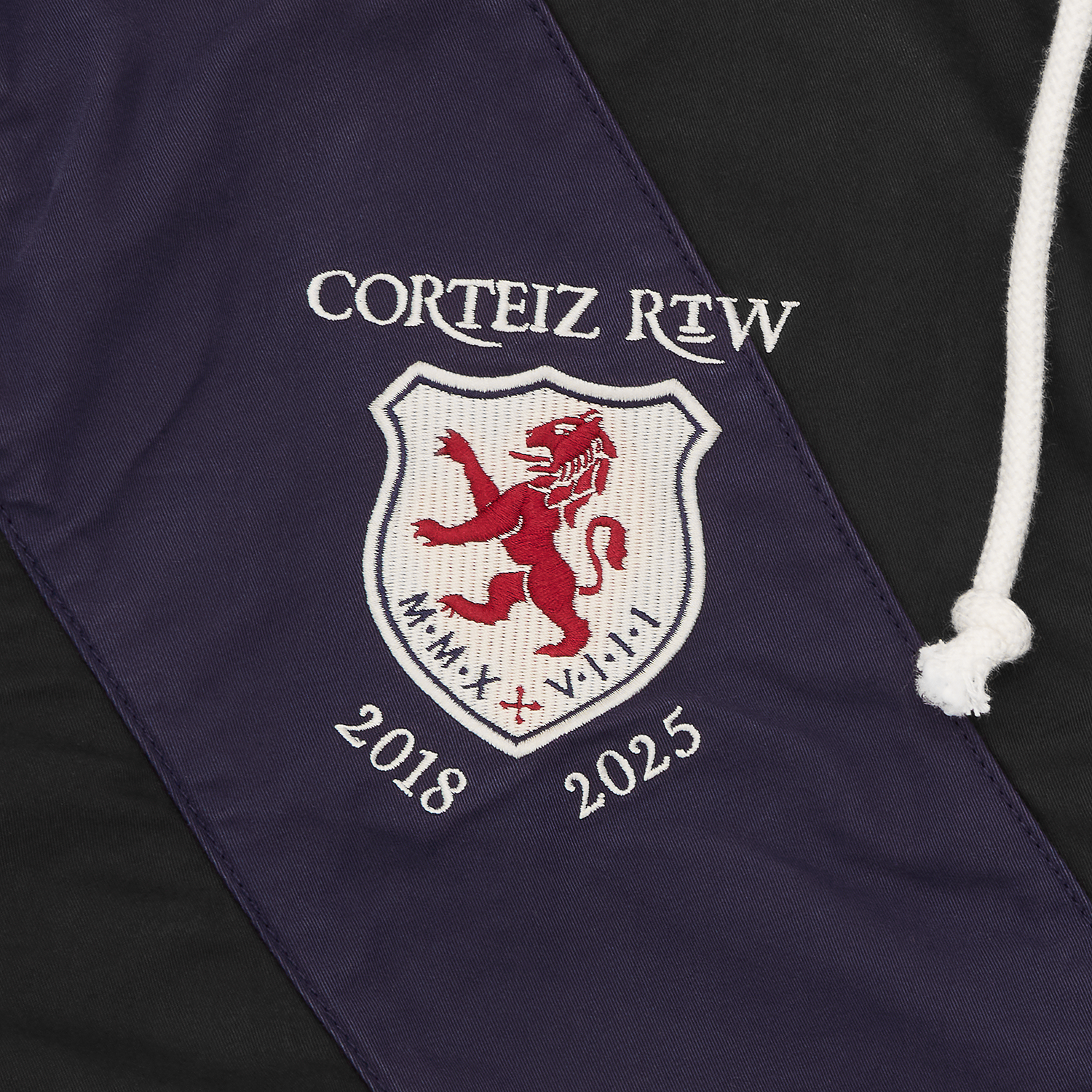 SHIELD CREST TWILL JACKET [BLACK]