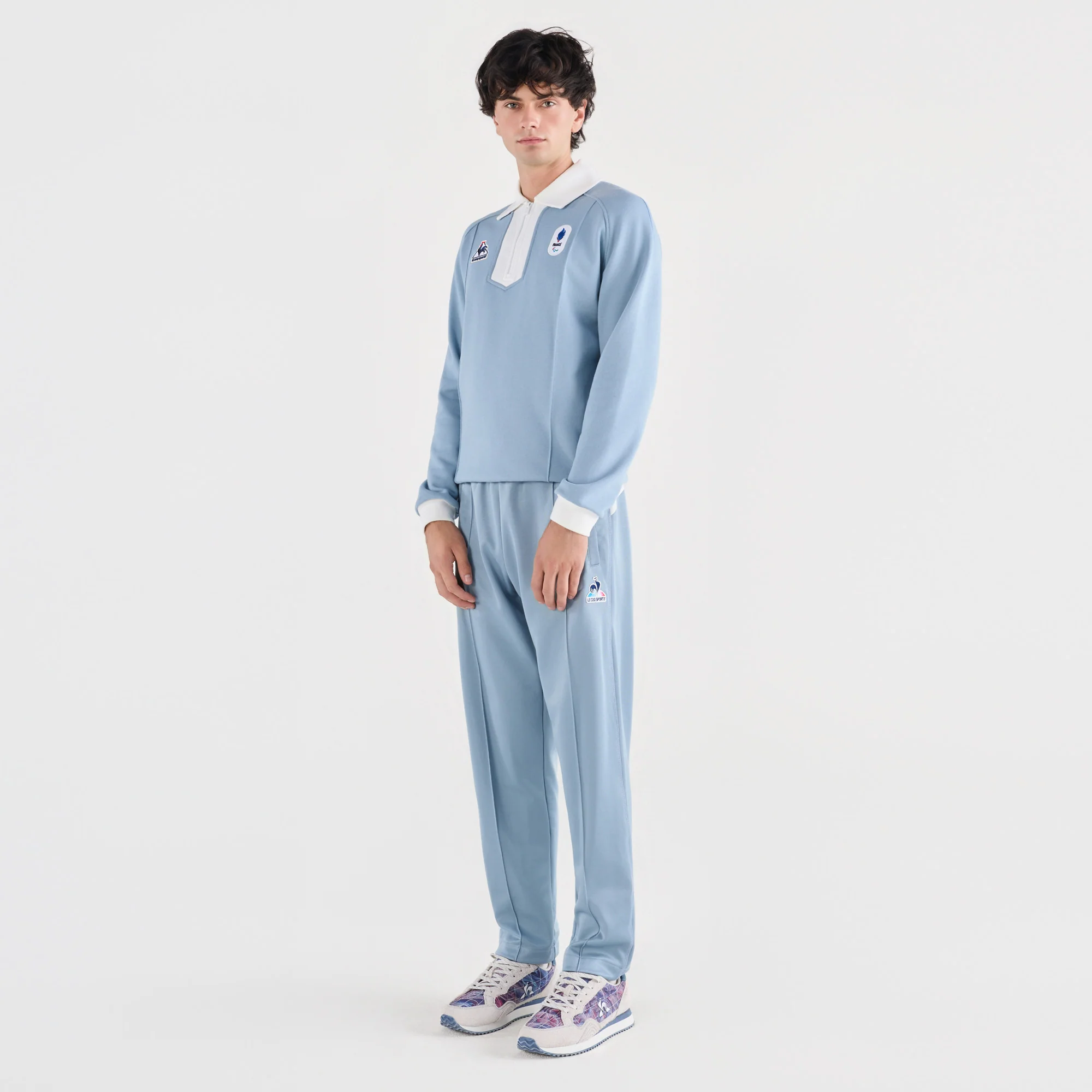 French Paralympic TeamMen's Retro Paralympic Zip-Up Sweatshirt                MEN'S SIZE GUIDE