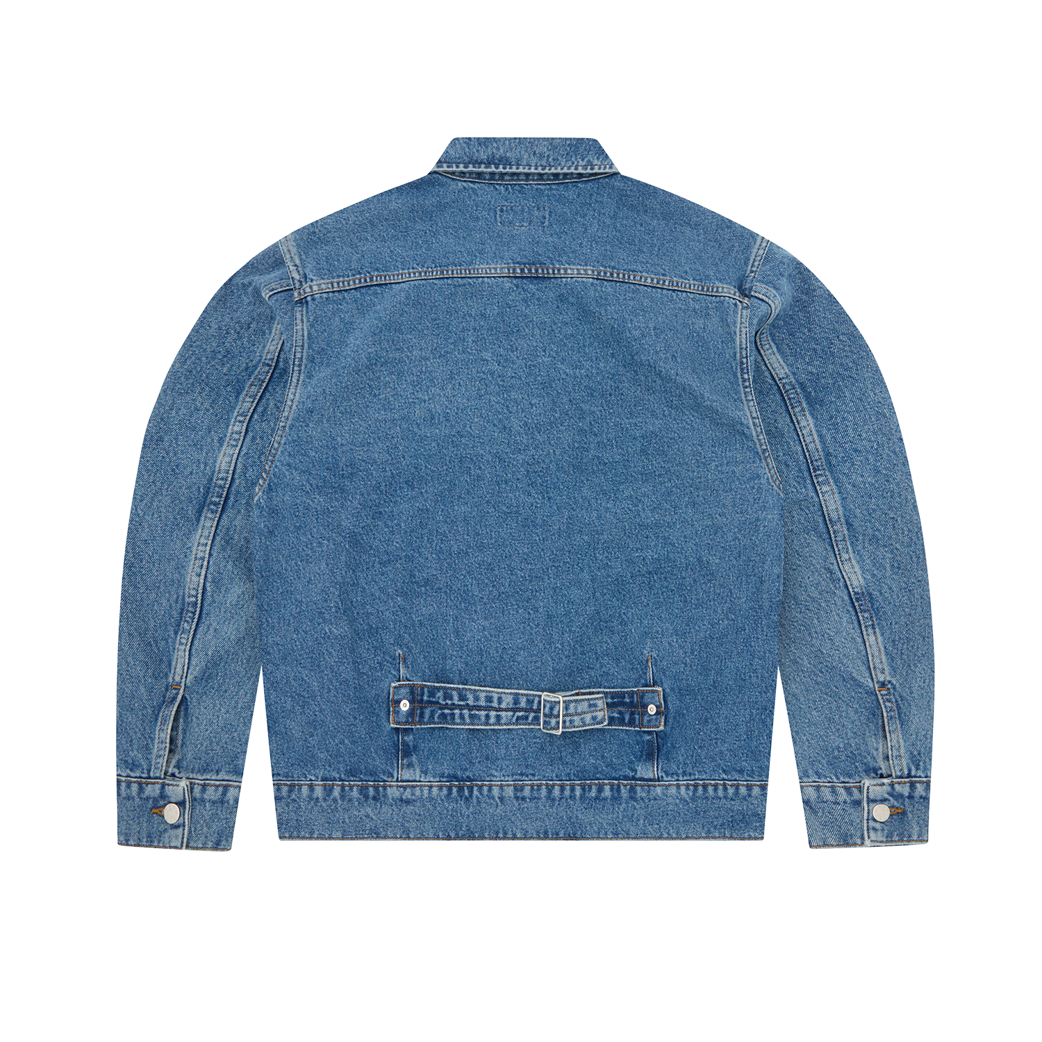 DUAL STRIPE DENIM JACKET [WASHED BLACK]