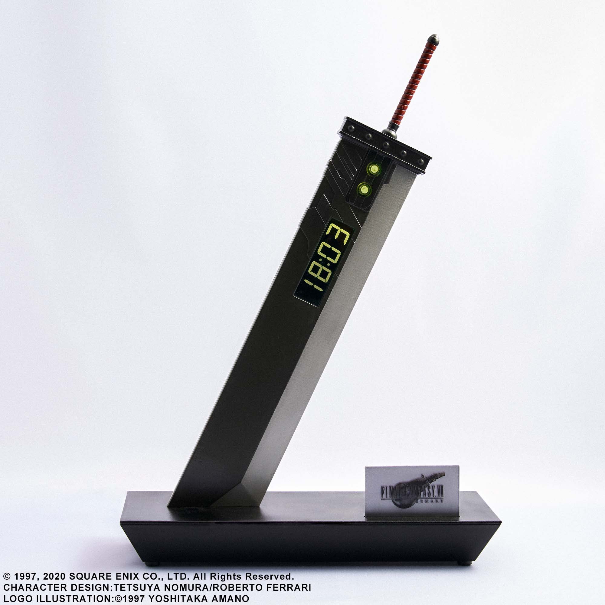 Final Fantasy VII Remake Digital Clock [Buster Sword]
