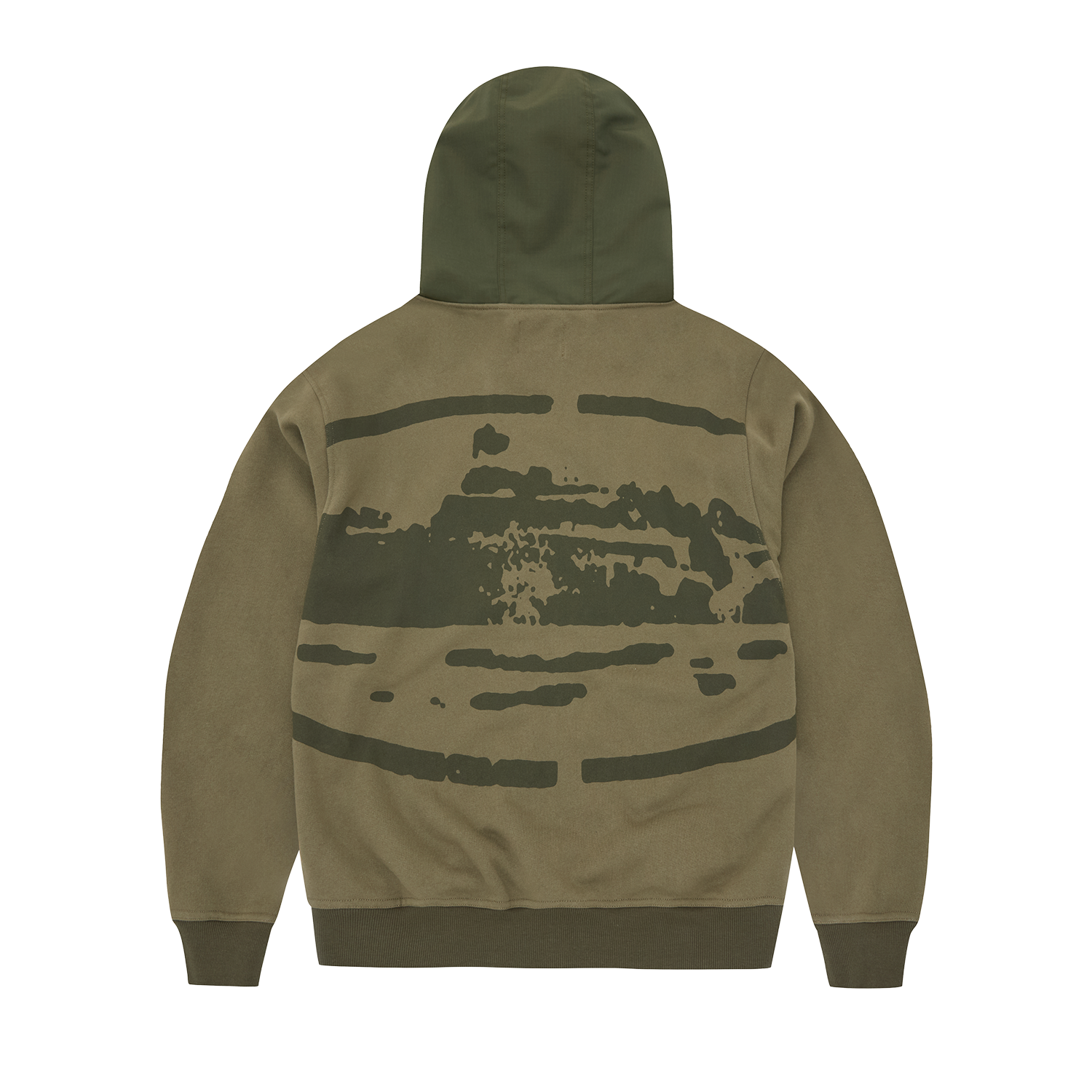 GUERILLAZ RIPSTOP ZIP HOODIE [OLIVE]