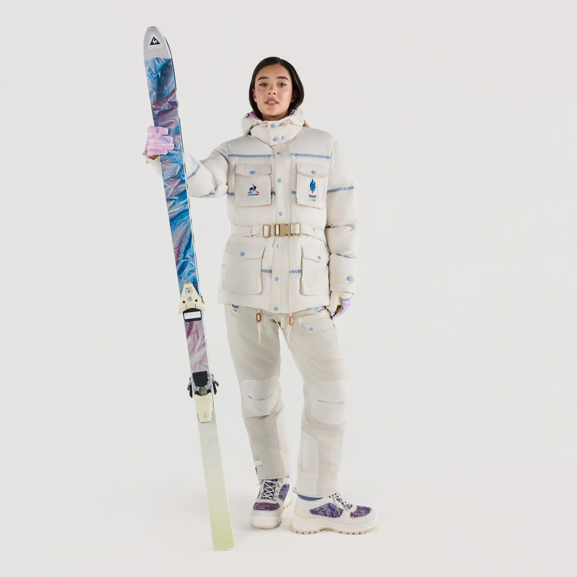 French Olympic TeamUnisex Water-Repellent Saharan Puffer Jacket with Hood                MEN'S SIZE GUIDE