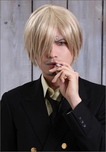 ”ONE PIECE” Vinsmoke Sanji style cosplay wig