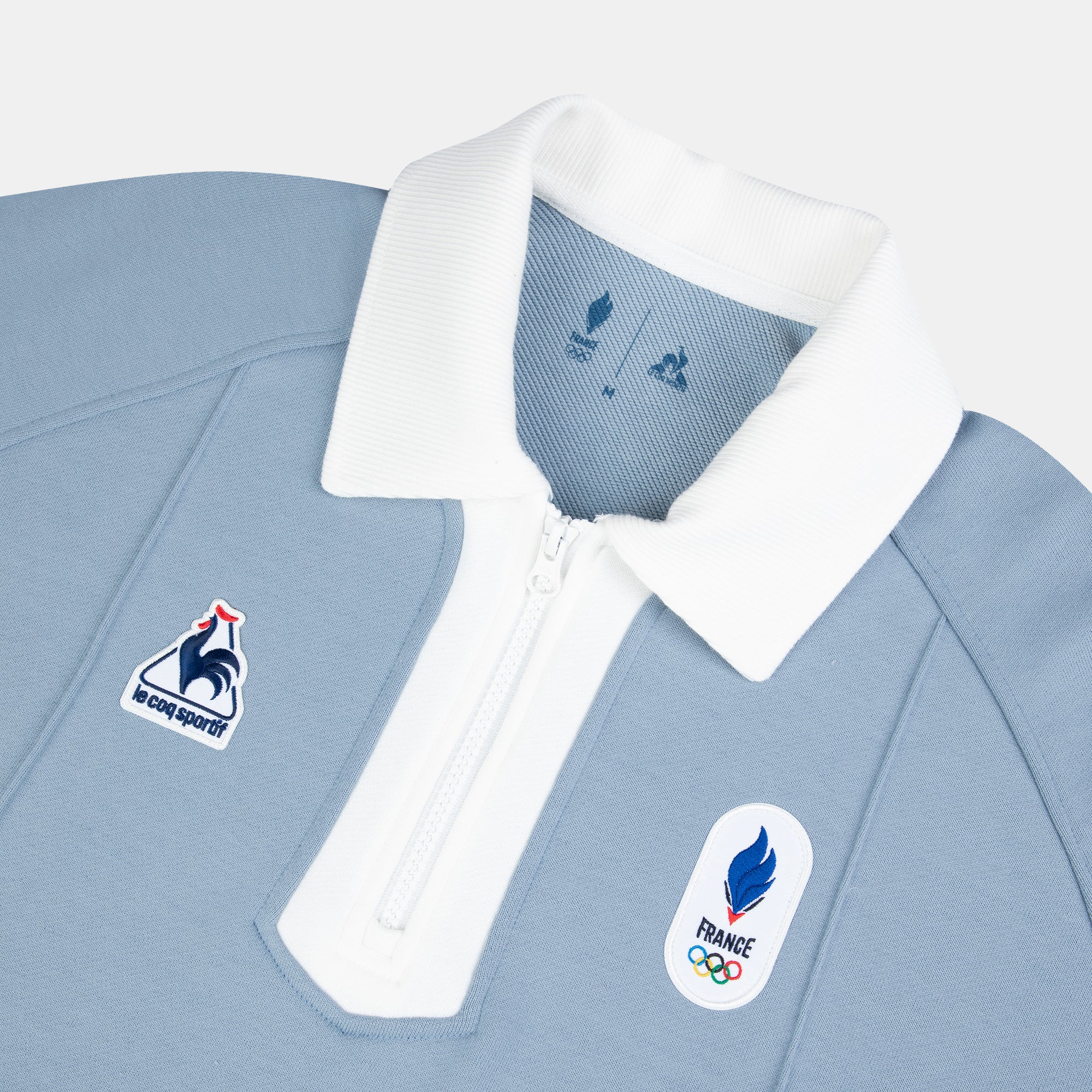 French Olympic TeamMen's Retro Zip-Up Sweatshirt                MEN'S SIZE GUIDE