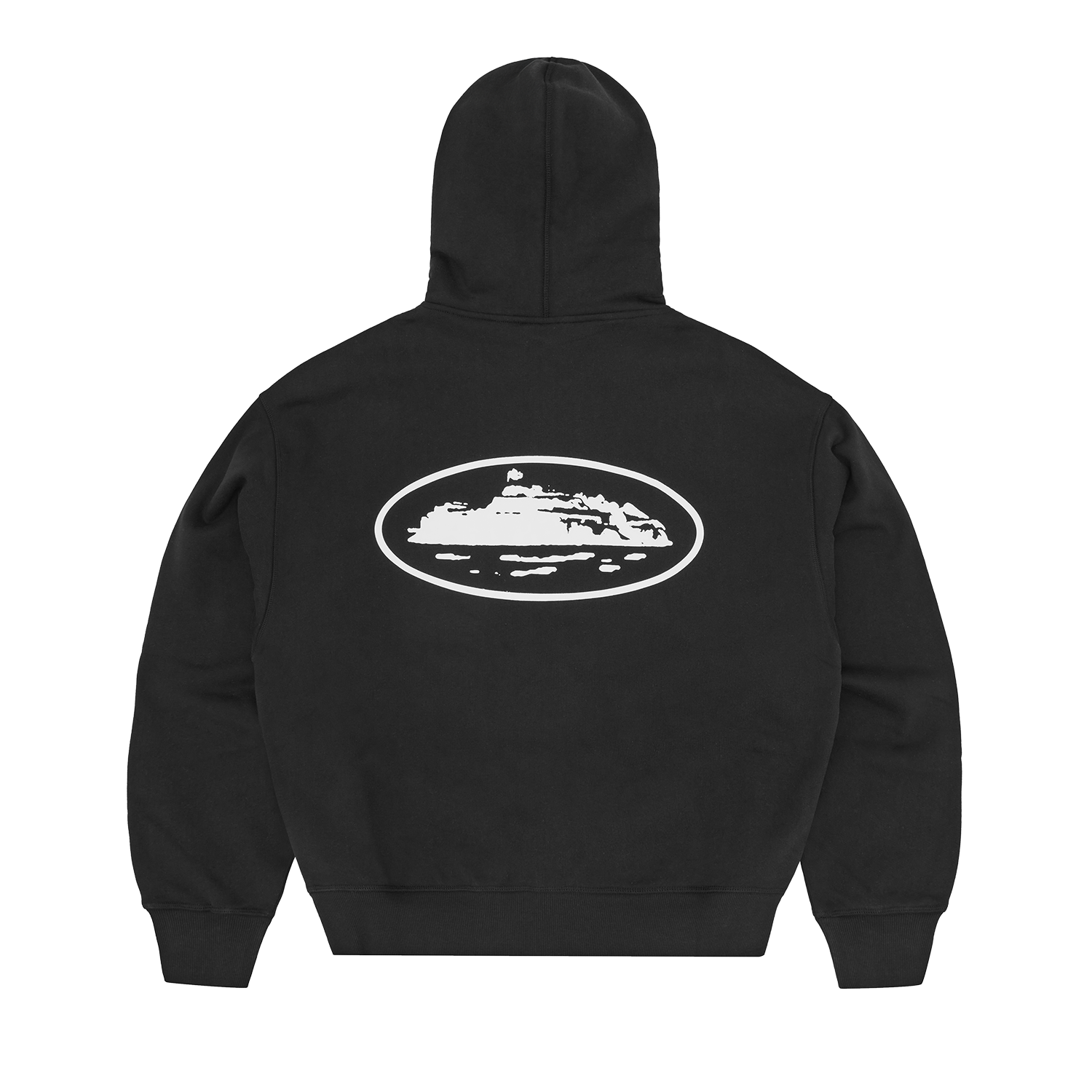 ISLAND PUFF PRINT ZIP HOODIE [OLIVE]