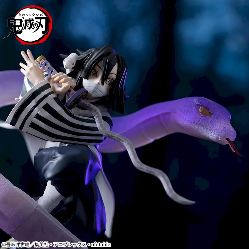 Anime Demon Slayer: Kimetsu no Yaiba XrossLink Figure - Obanai Iguro - Hashira Training Arc