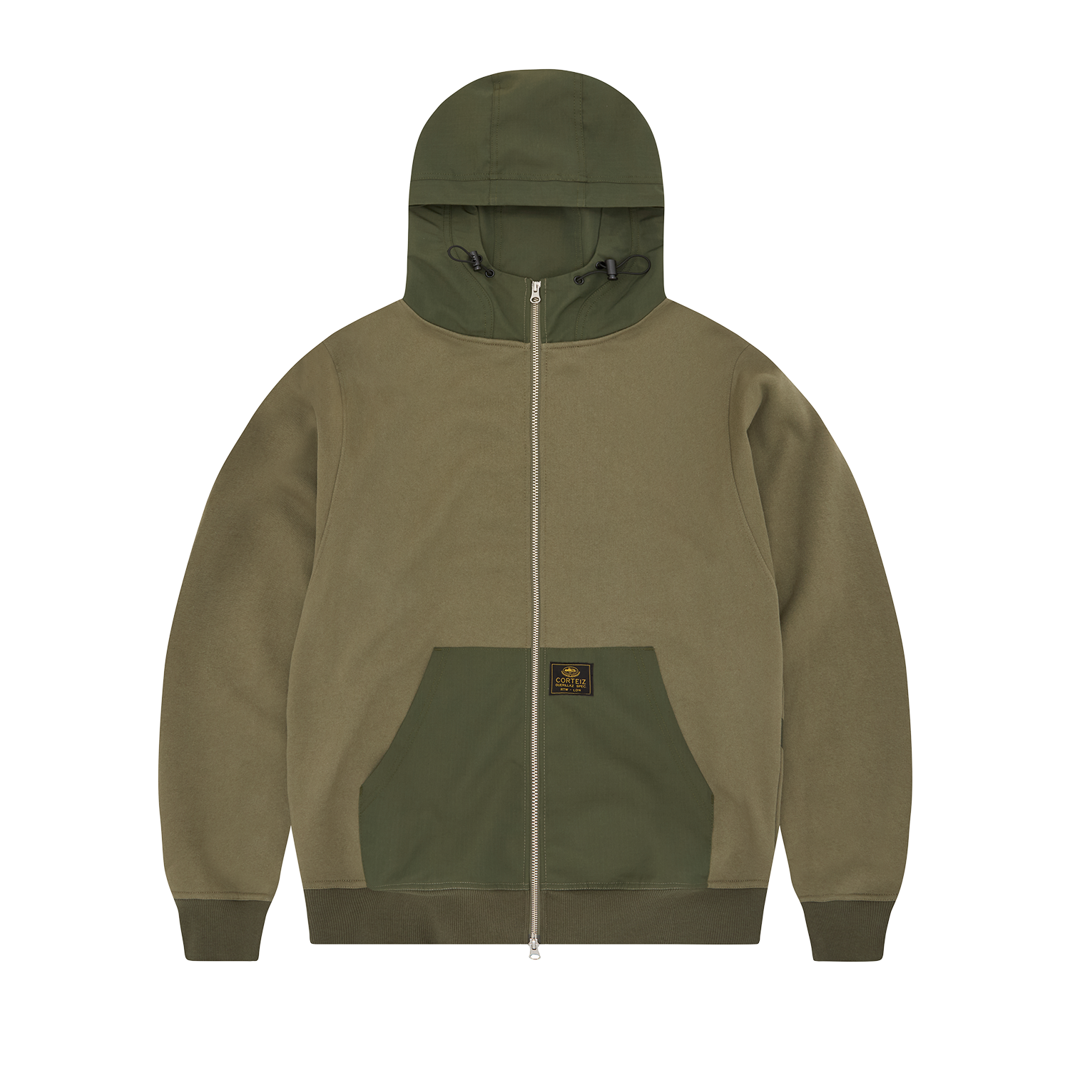 GUERILLAZ RIPSTOP ZIP HOODIE [OLIVE]