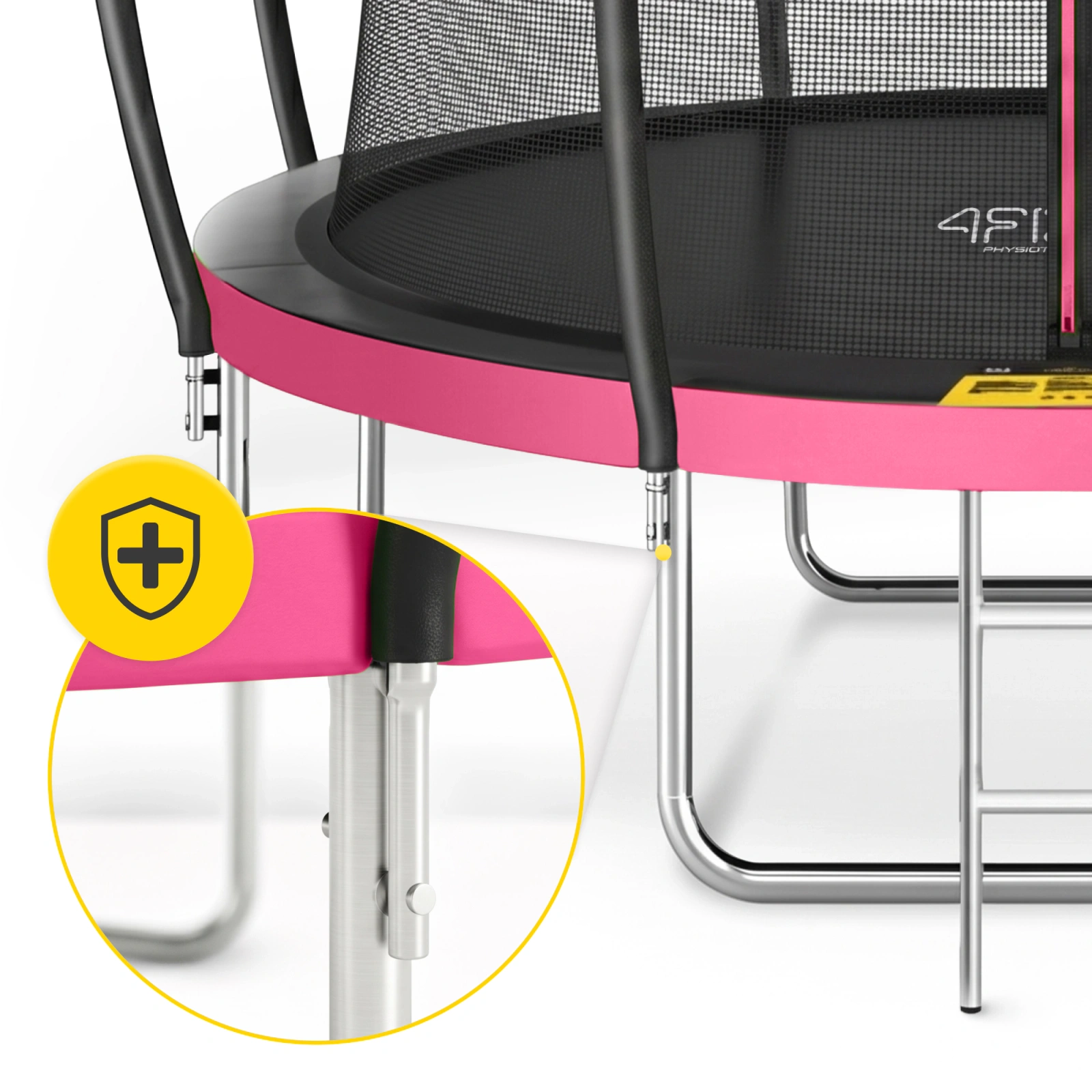 trampolina dziecieca ogrodowa pro rozowa