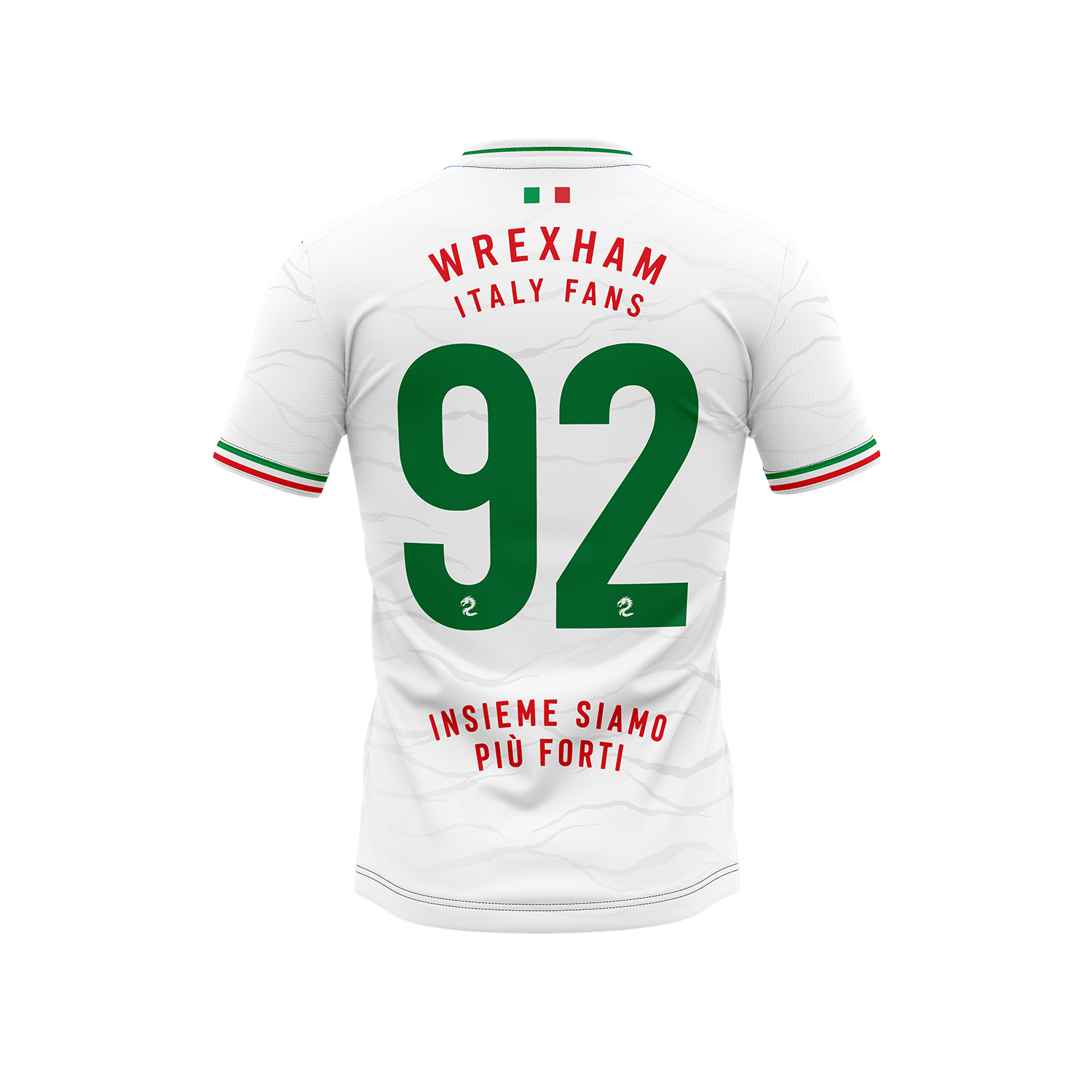 Wresham Italy Fans Custom Jersey — White