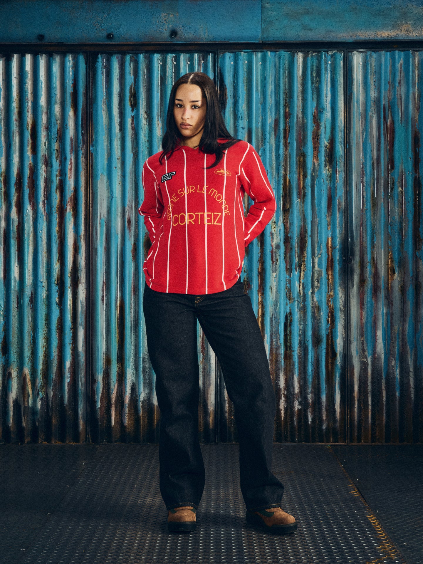 MONDE KNIT LS JERSEY [RED]