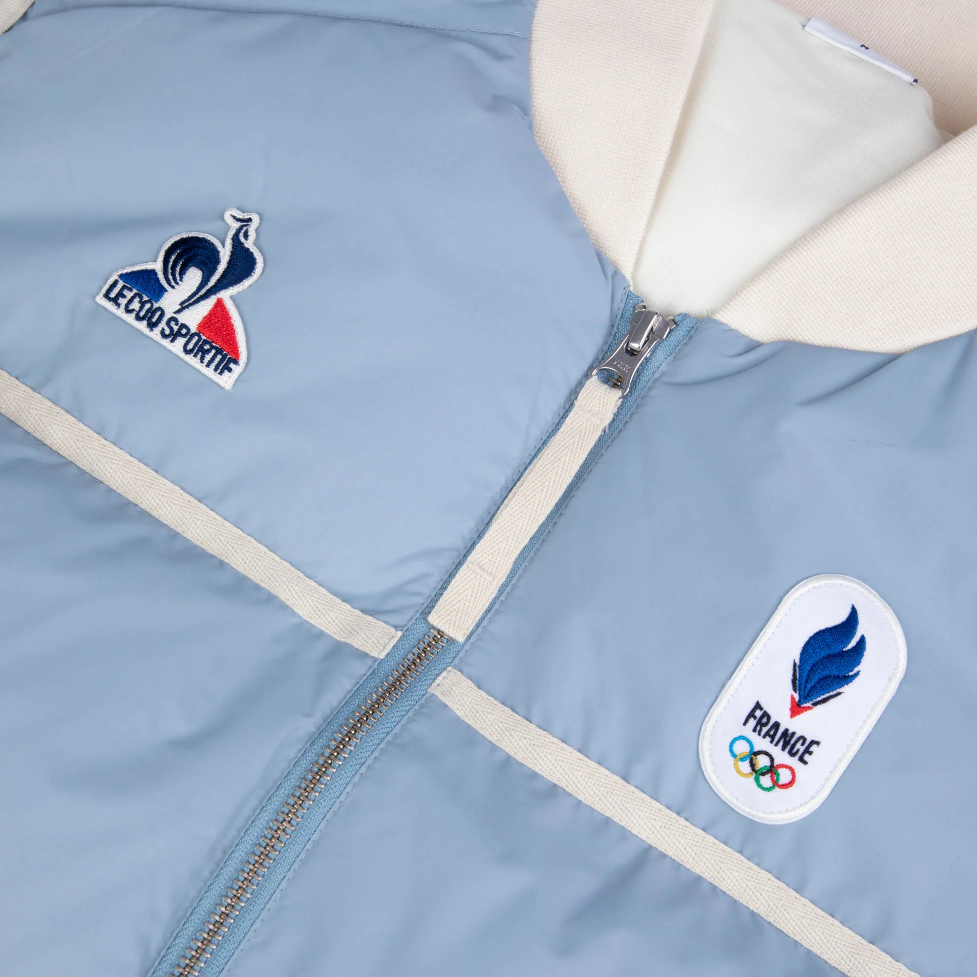 French Olympic TeamUnisex Water-Repellent Sleeveless Puffer Jacket                MEN'S SIZE GUIDE