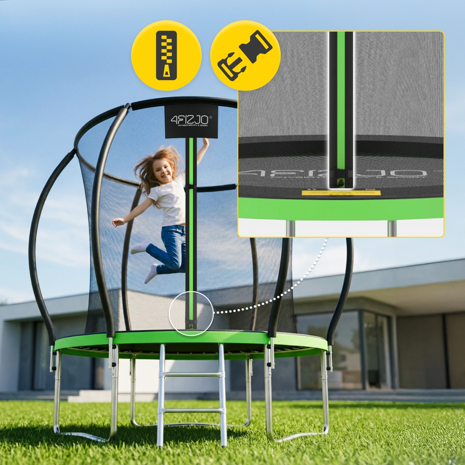 trampolina dla dzieci ogrodowa bezpieczna