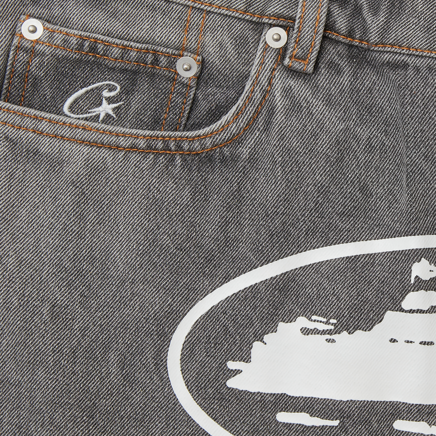 ISLAND BAGGY DENIM SHORT [STONEWASH]