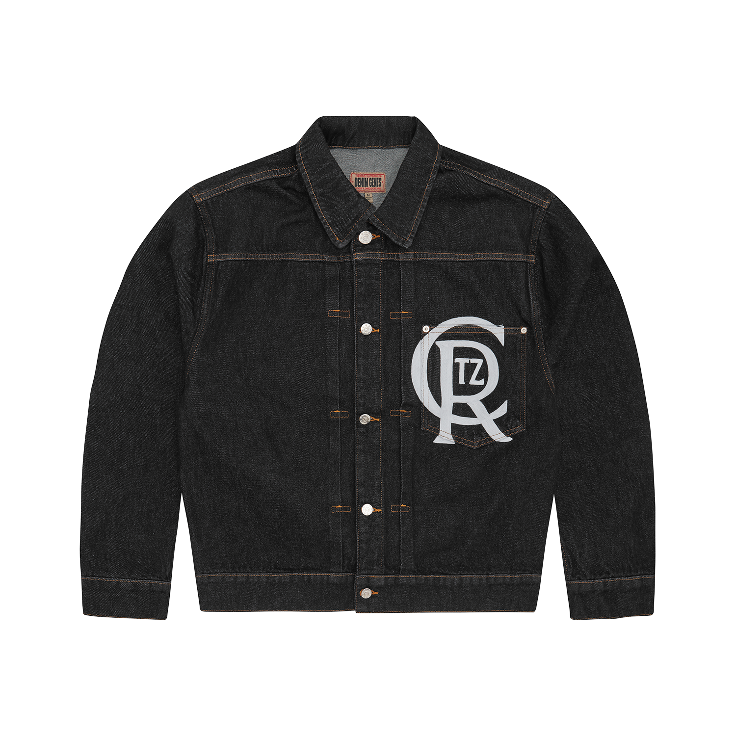 CREST CHAINSTITCH DENIM JACKET [TAN]