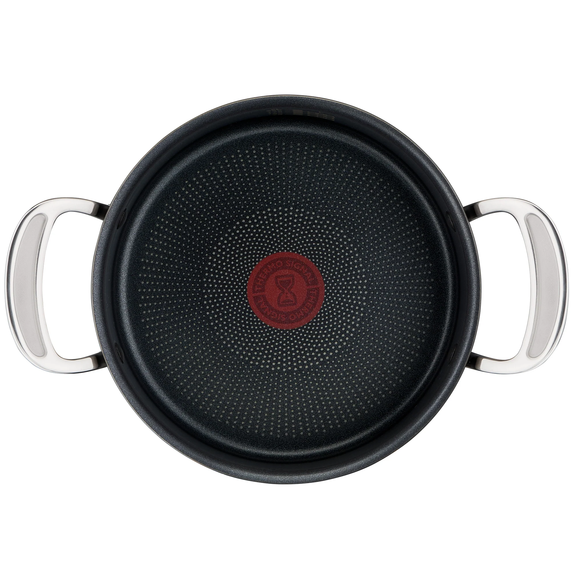 Jamie Oliver by Tefal Cooks Classic Non-Stick Induction Hard Anodised Stewpot + Lid 24cm/5L