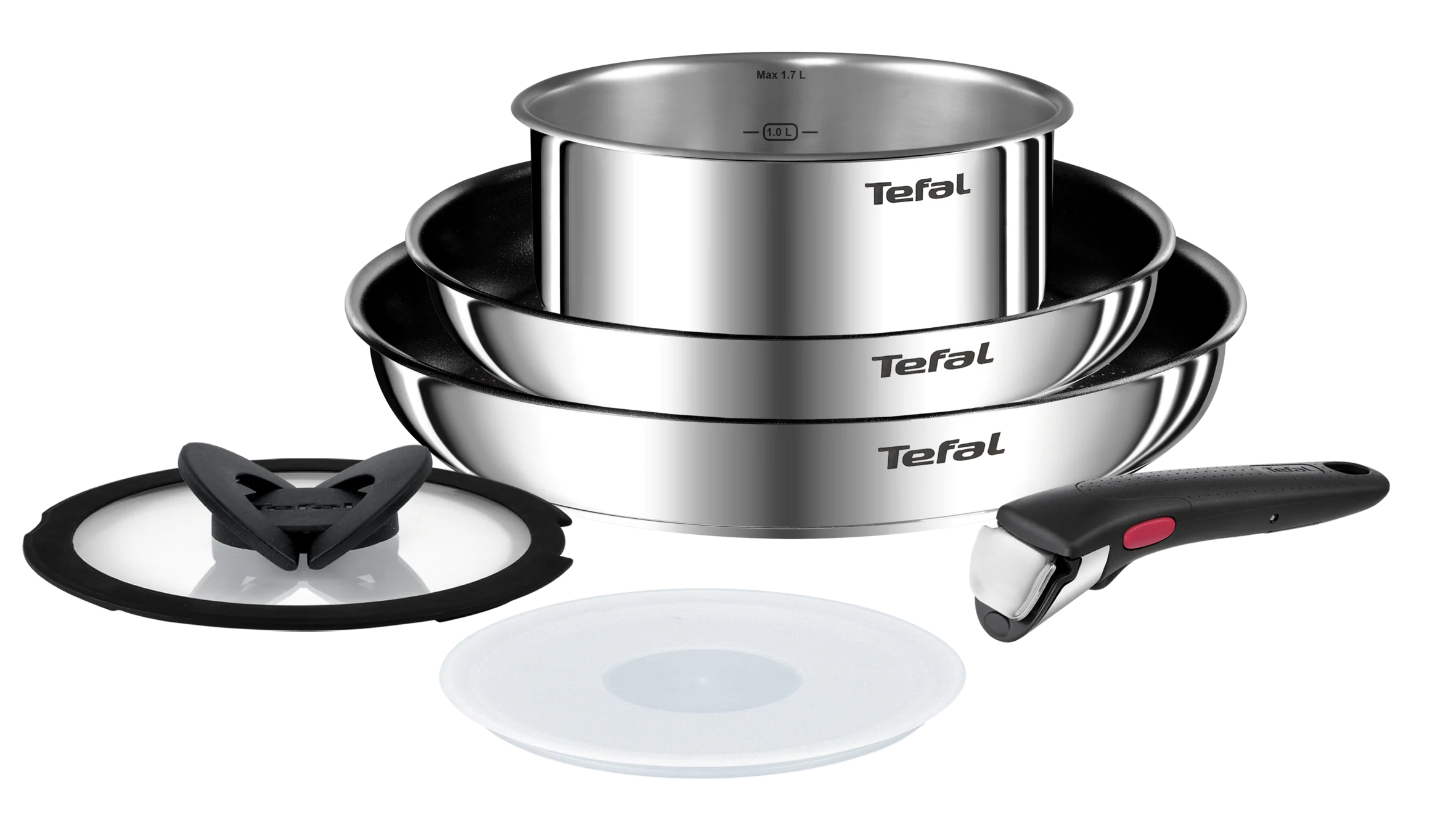 Tefal Ingenio Emotion Induction Non-Stick Stainless Steel 6pc Set